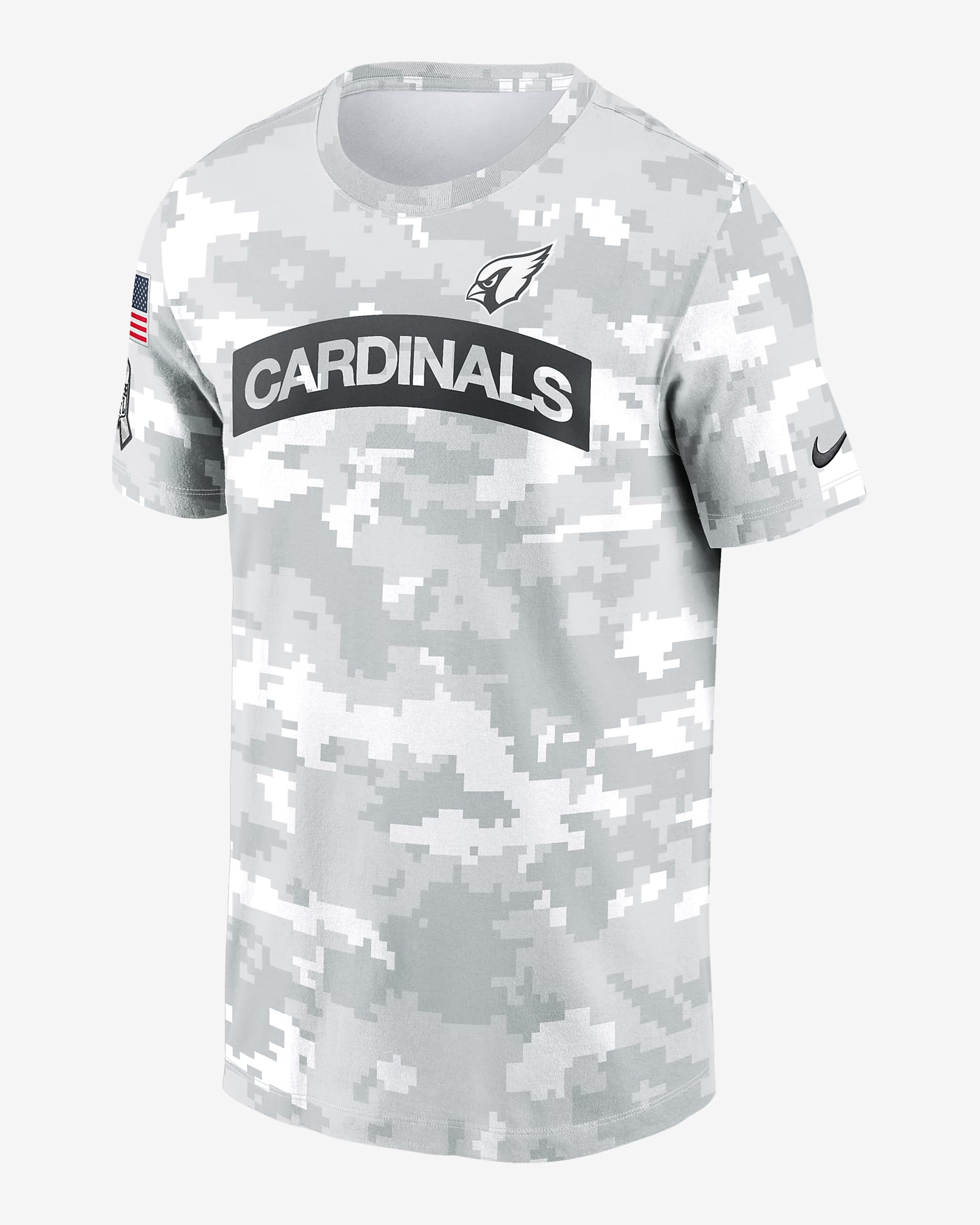 Arizona Cardinals Salute to Service Edge Arch Men's Nike Dri-FIT NFL T-Shirt - White