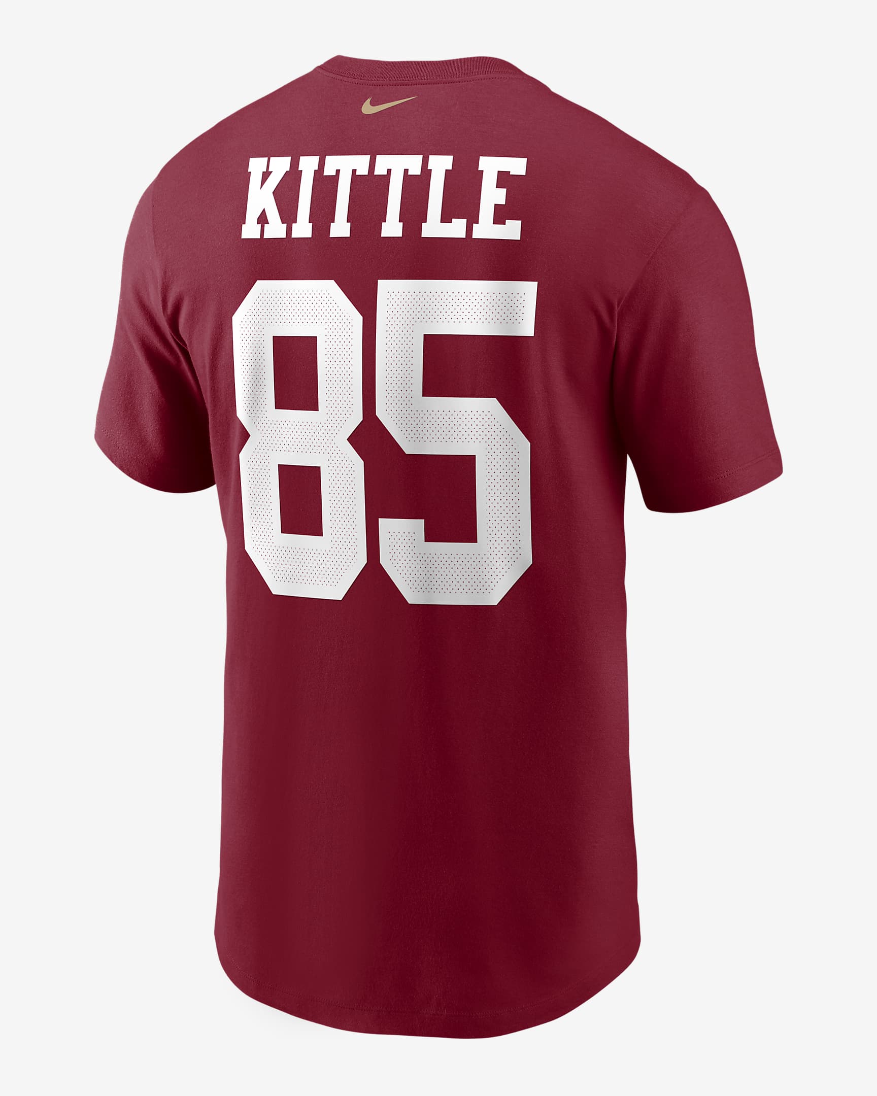 NFL San Francisco 49ers (George Kittle) Men's T-Shirt - Scarlet