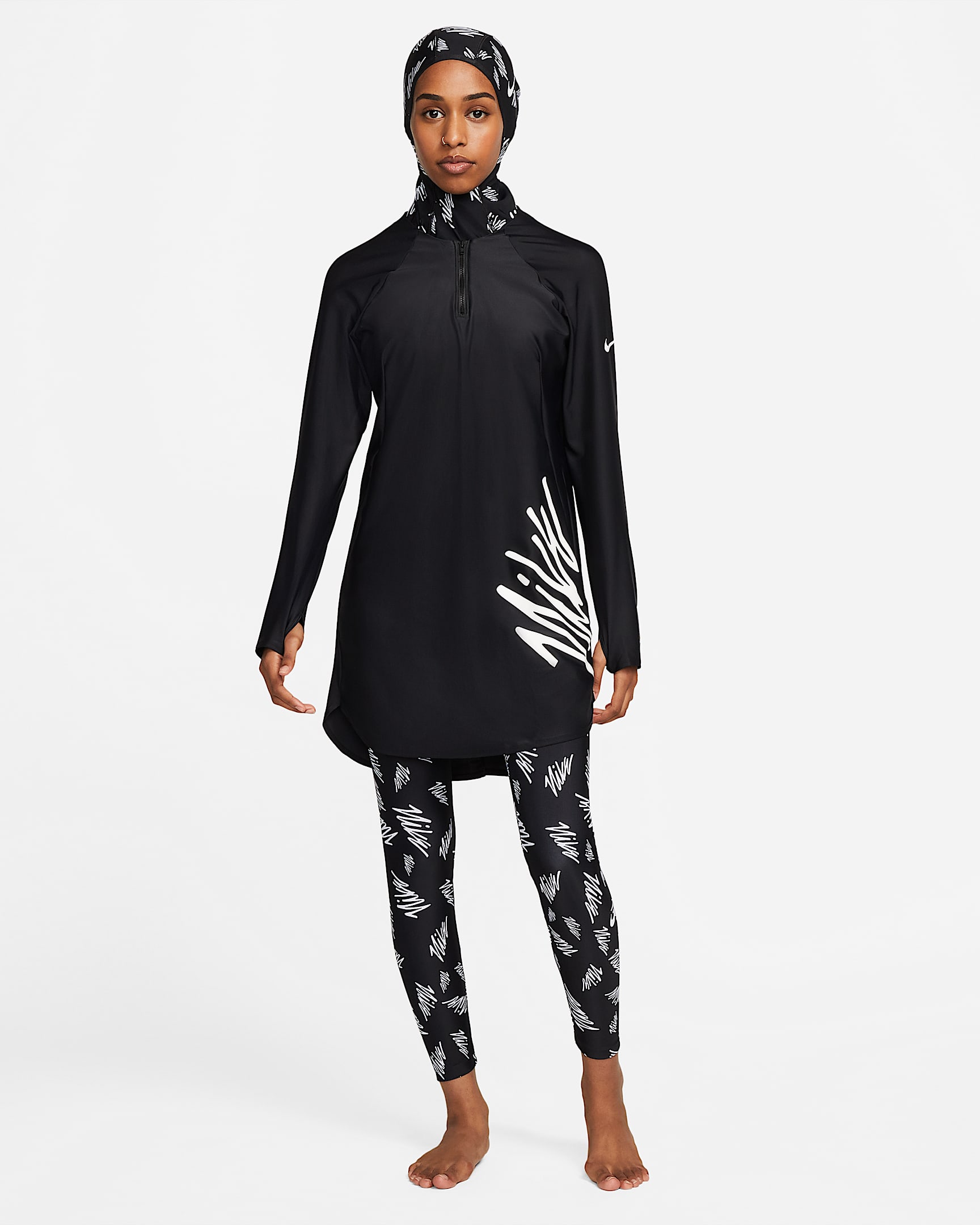 Nike Victory Print Women's Slim Swim Leggings. Nike PT