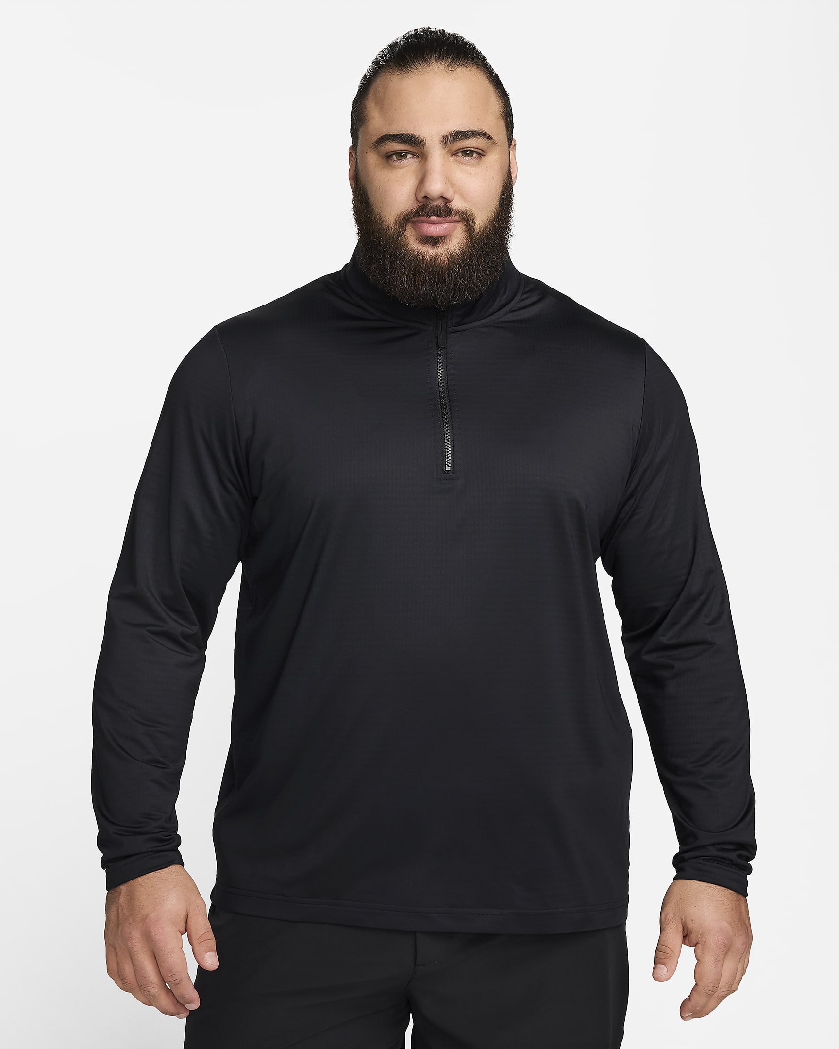 Nike Victory Parte de arriba de golf con media cremallera Dri-FIT - Hombre - Negro/Blanco