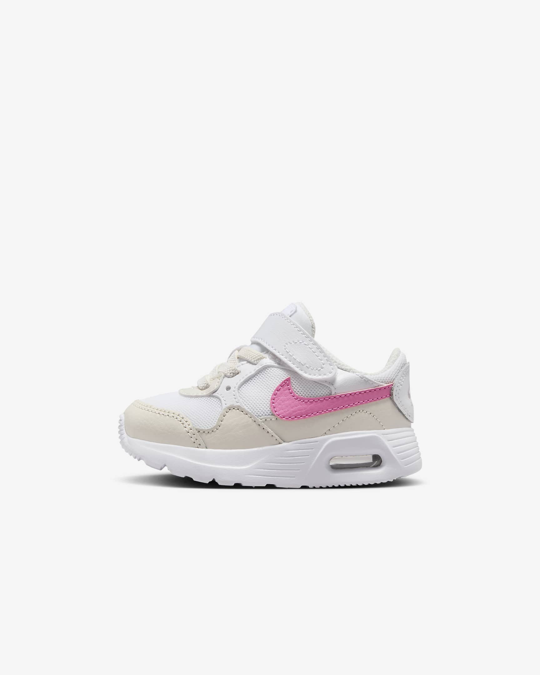 Tenis para bebé e infantil Nike Air Max SC - Blanco/Fantasma/Violeta platino/Rosa alegre