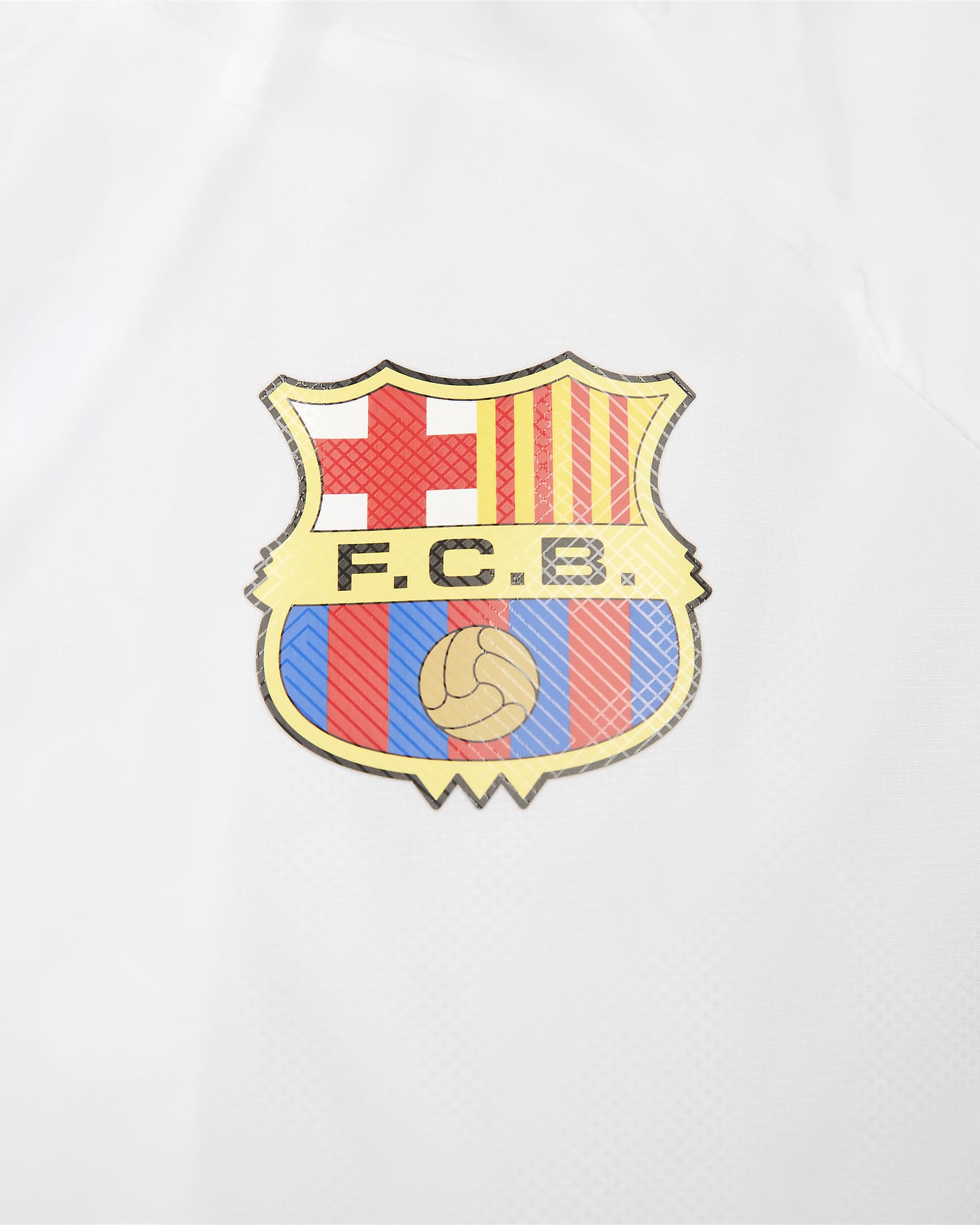 F.C. Barcelona AWF Men's Nike Football Jacket - White/Royal Blue/University Red/Royal Blue