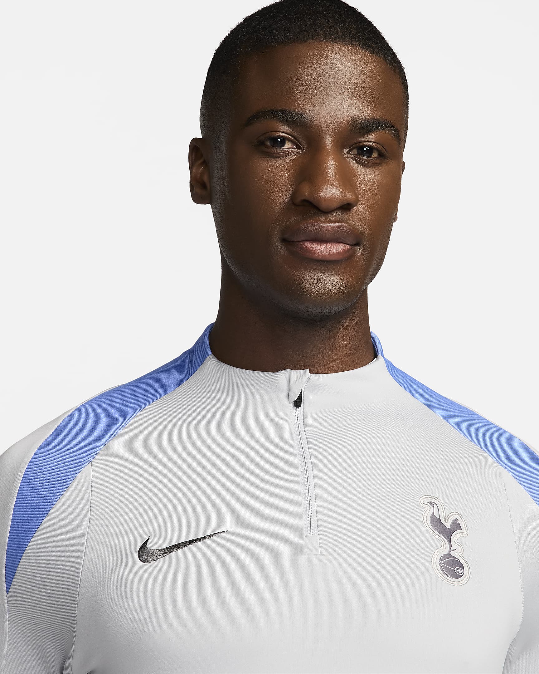 Męska treningowa koszulka piłkarska Nike Dri-FIT Tottenham Hotspur Strike - Grey Fog/Grey Fog/Polar/Dark Grey