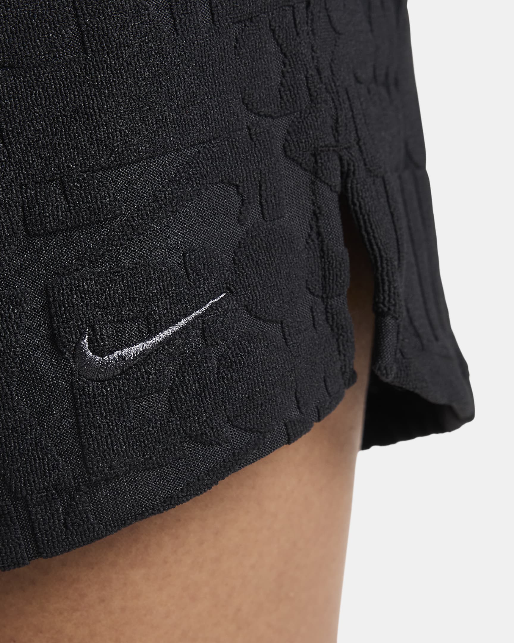 Shorts para salida de baño para mujer Nike Swim Retro Flow - Negro