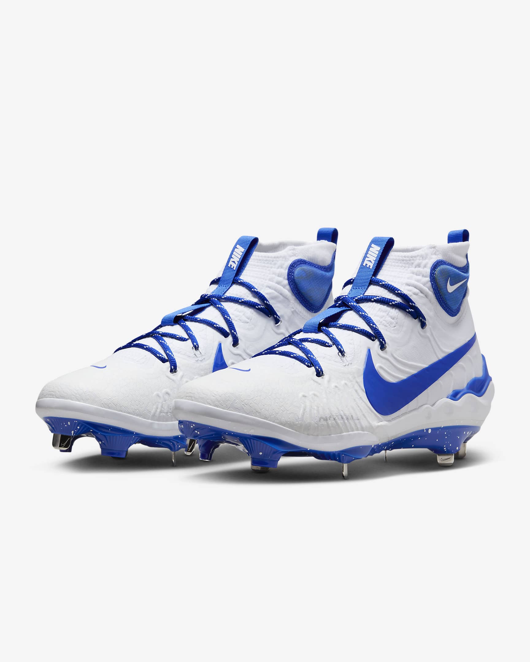 Nike Alpha Huarache NXT Men's Baseball Cleats - White/Pure Platinum/Hyper Royal