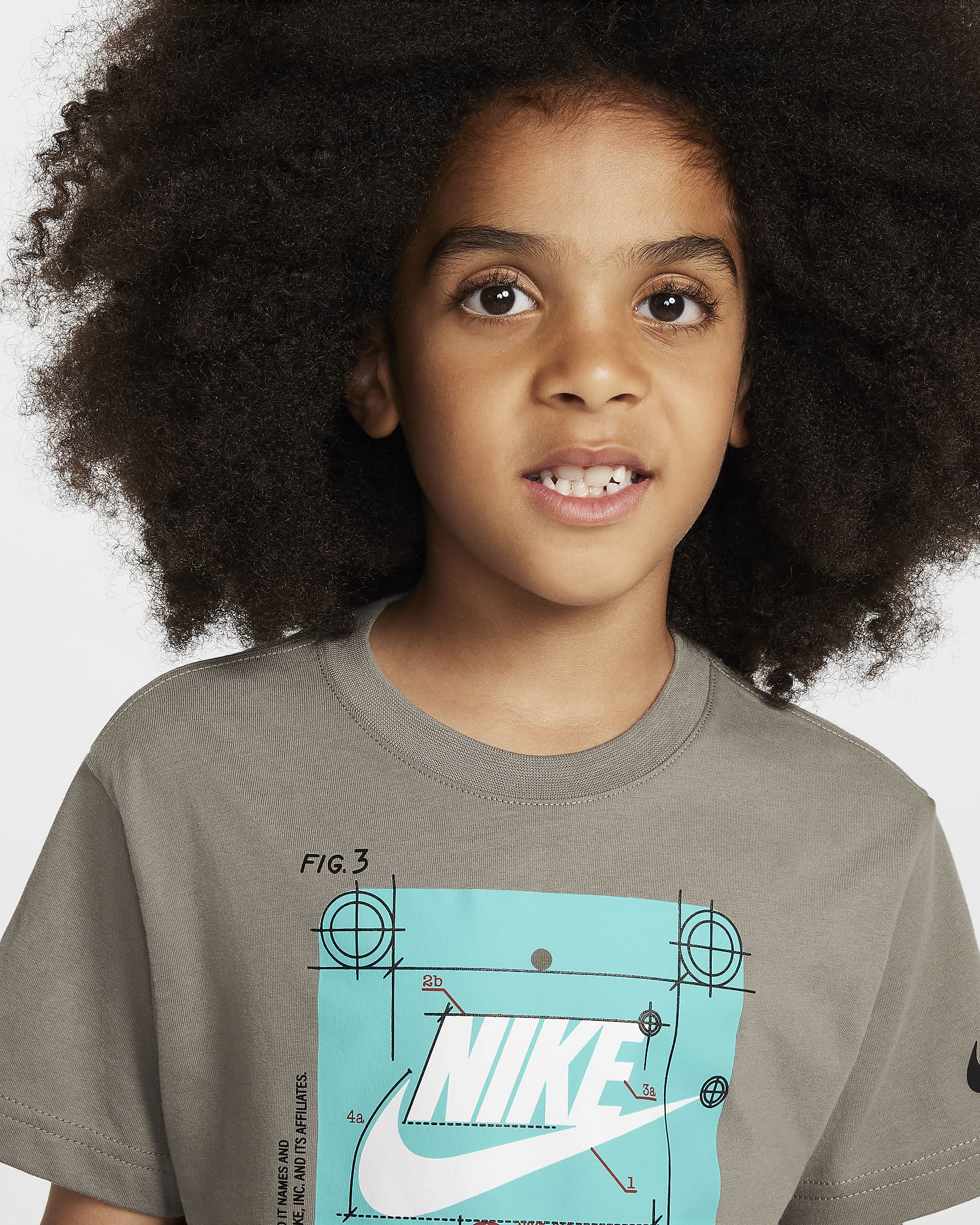 Nike Little Kids' Future Utility T-Shirt - Dark Stucco