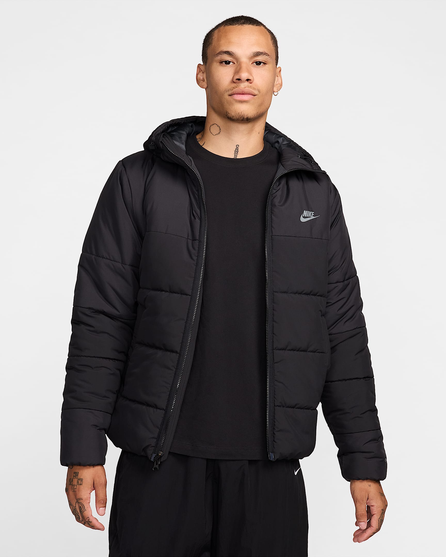 Nike Sportswear Men's Synthetic-Fill Jacket - Black/Black