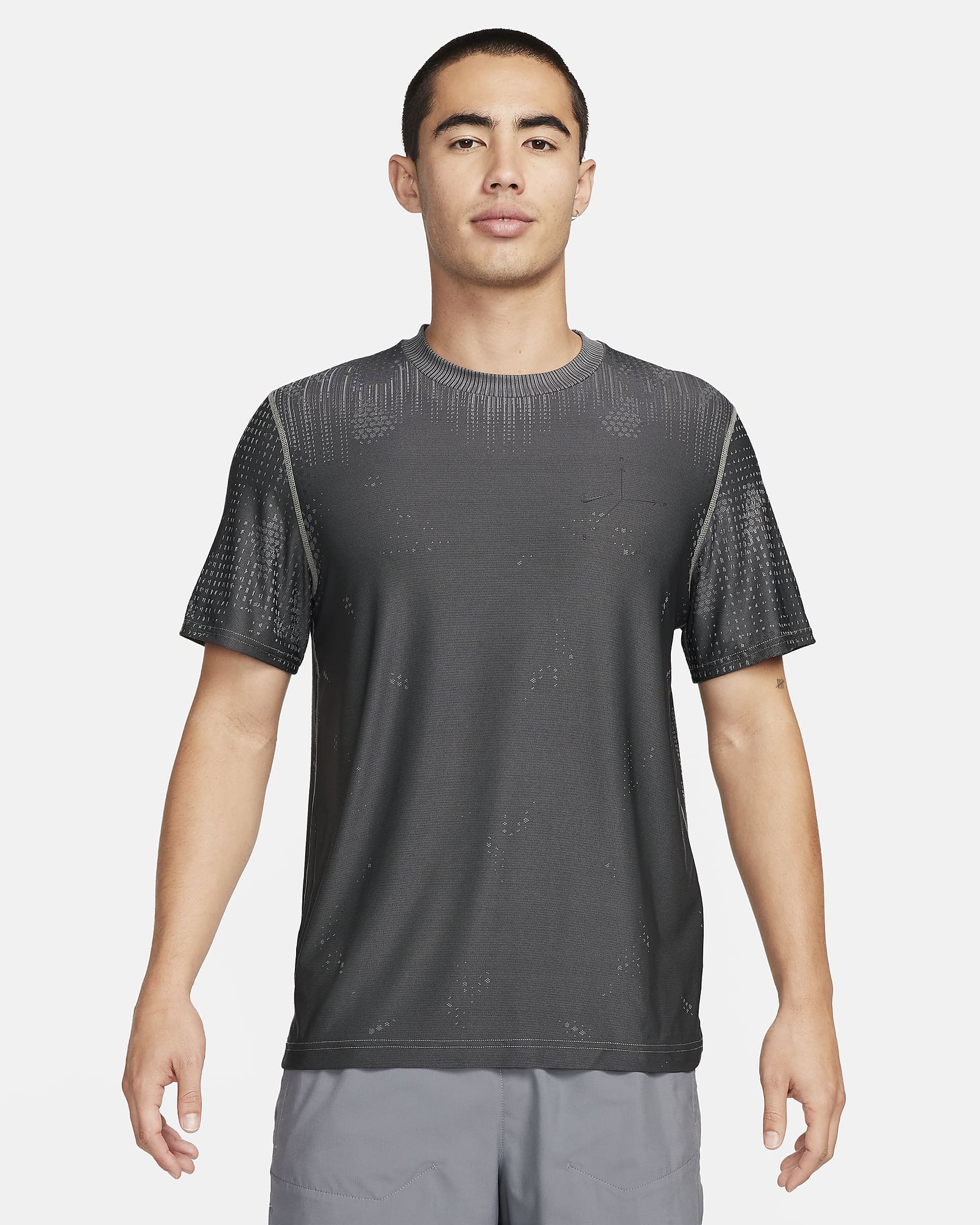 Nike A.P.S. Men's Dri-FIT ADV Short-Sleeve Versatile Top - Dark Stucco/Black/Black