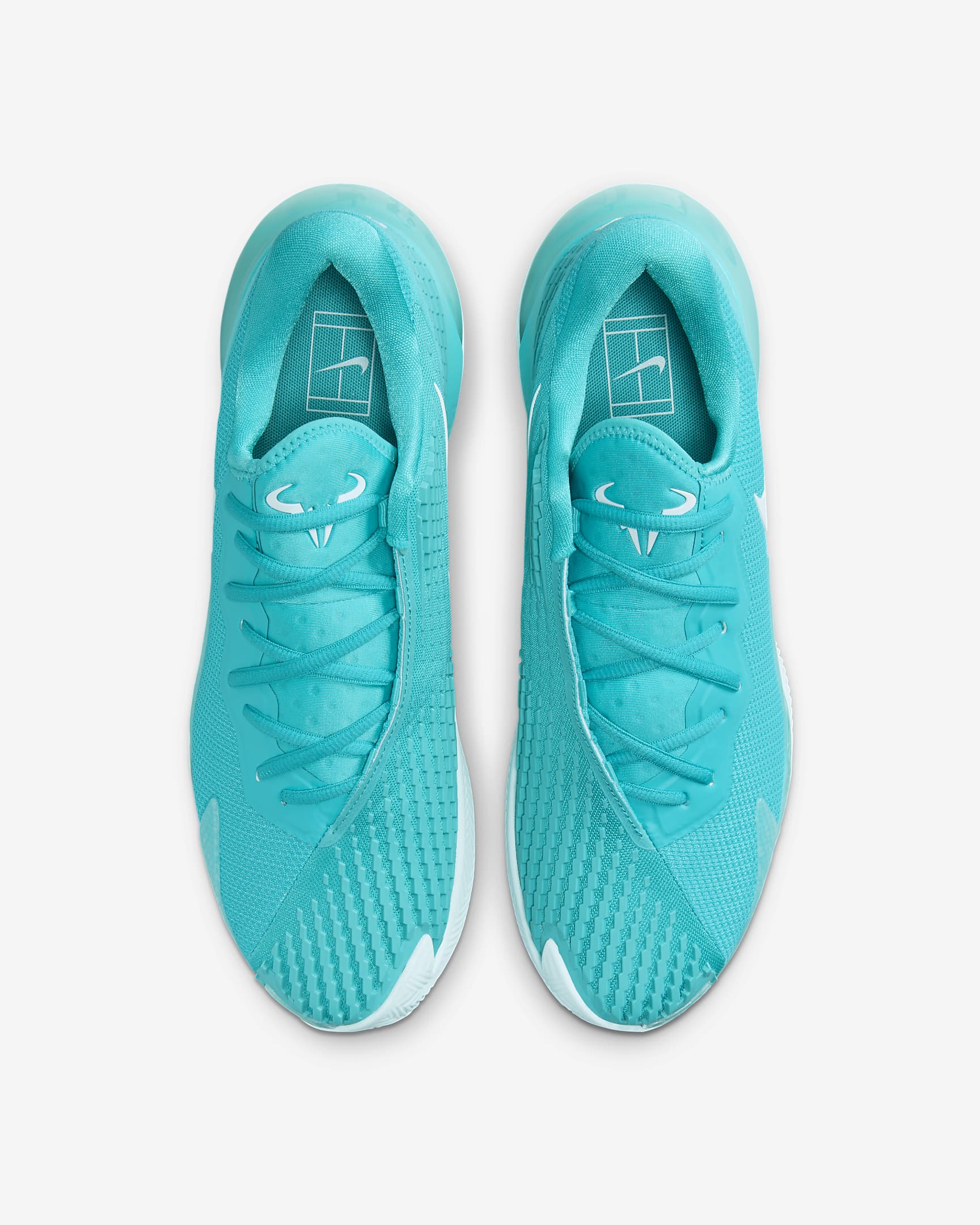 NikeCourt Air Zoom Vapor Cage 4 Rafa Tennisschoenen voor heren (gravel) - Dusty Cactus/Glacier Blue/Wit