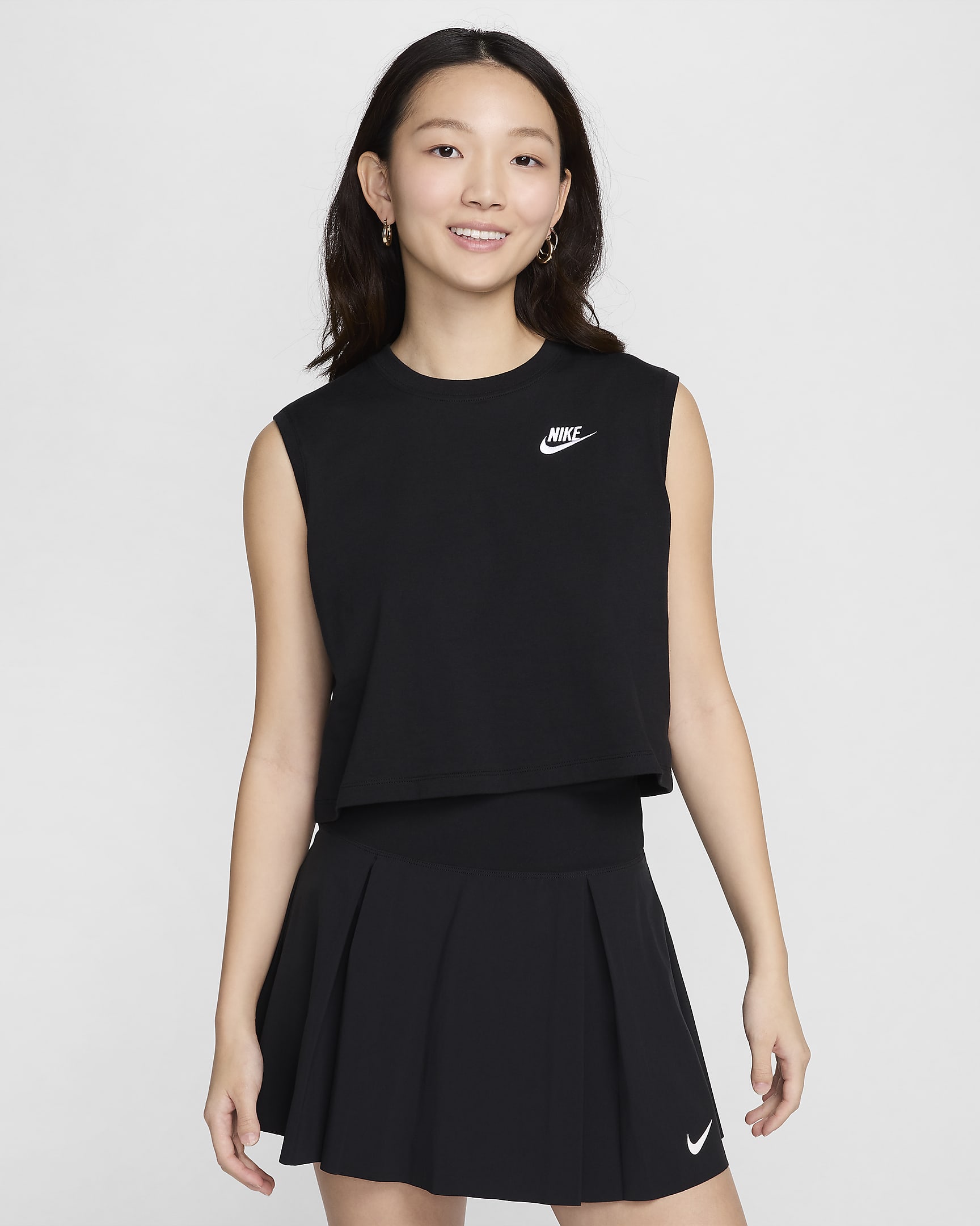 womens nike cropped top