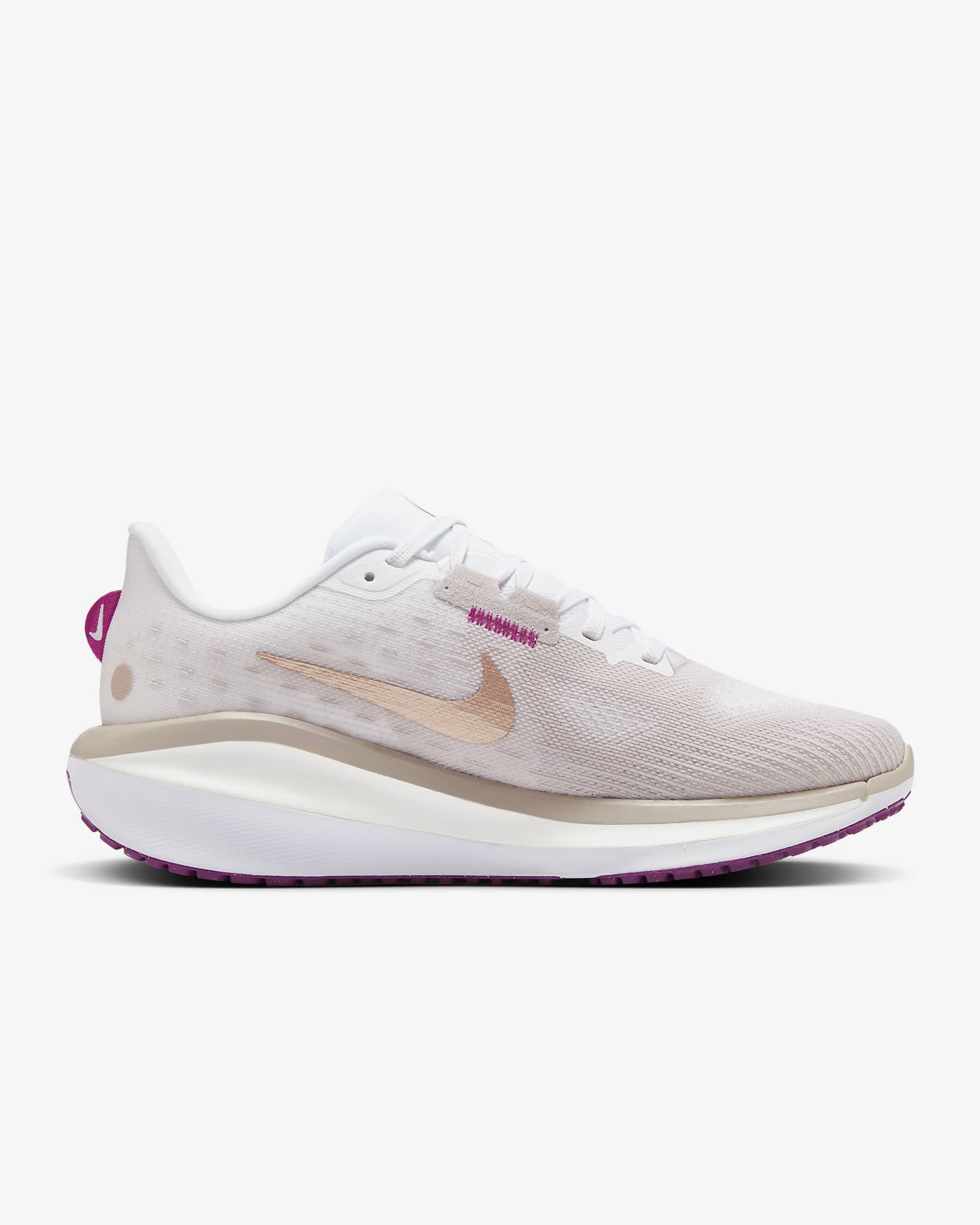 Nike Vomero 17 Women's Road Running Shoes - Platinum Violet/White/Hot Fuchsia/Metallic Red Bronze