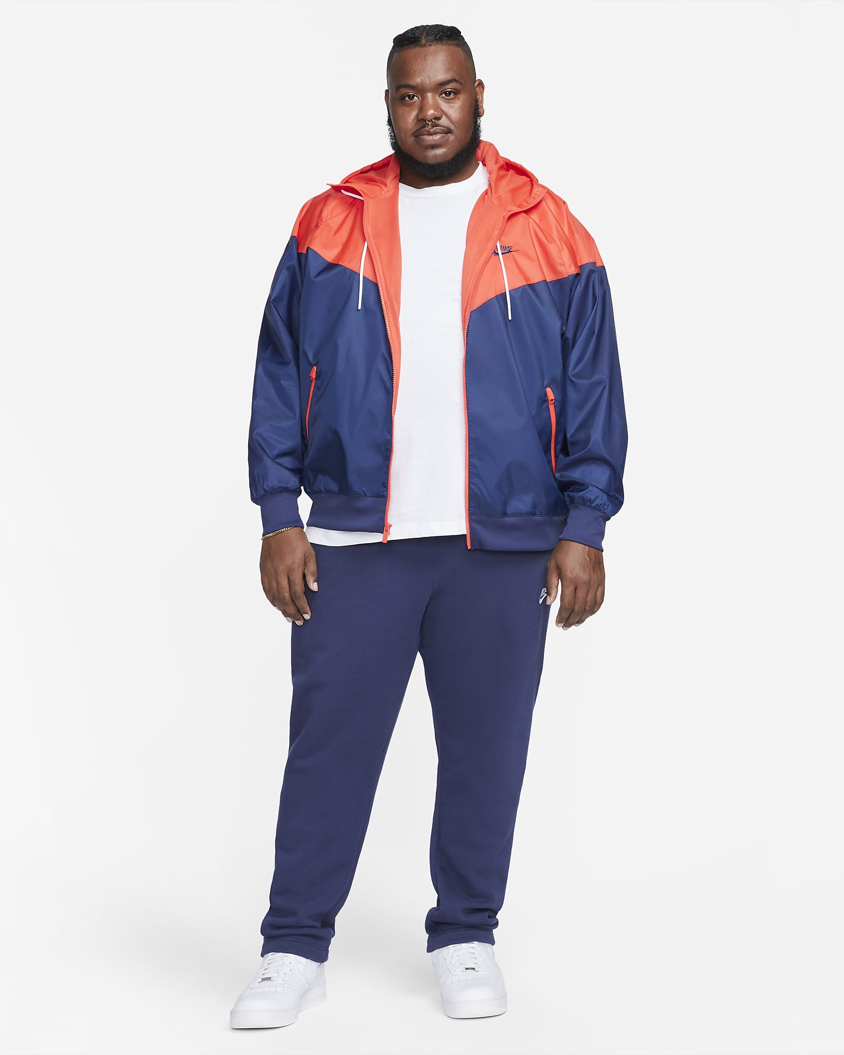 men's nike sportswear colorblock windrunner hooded jacket