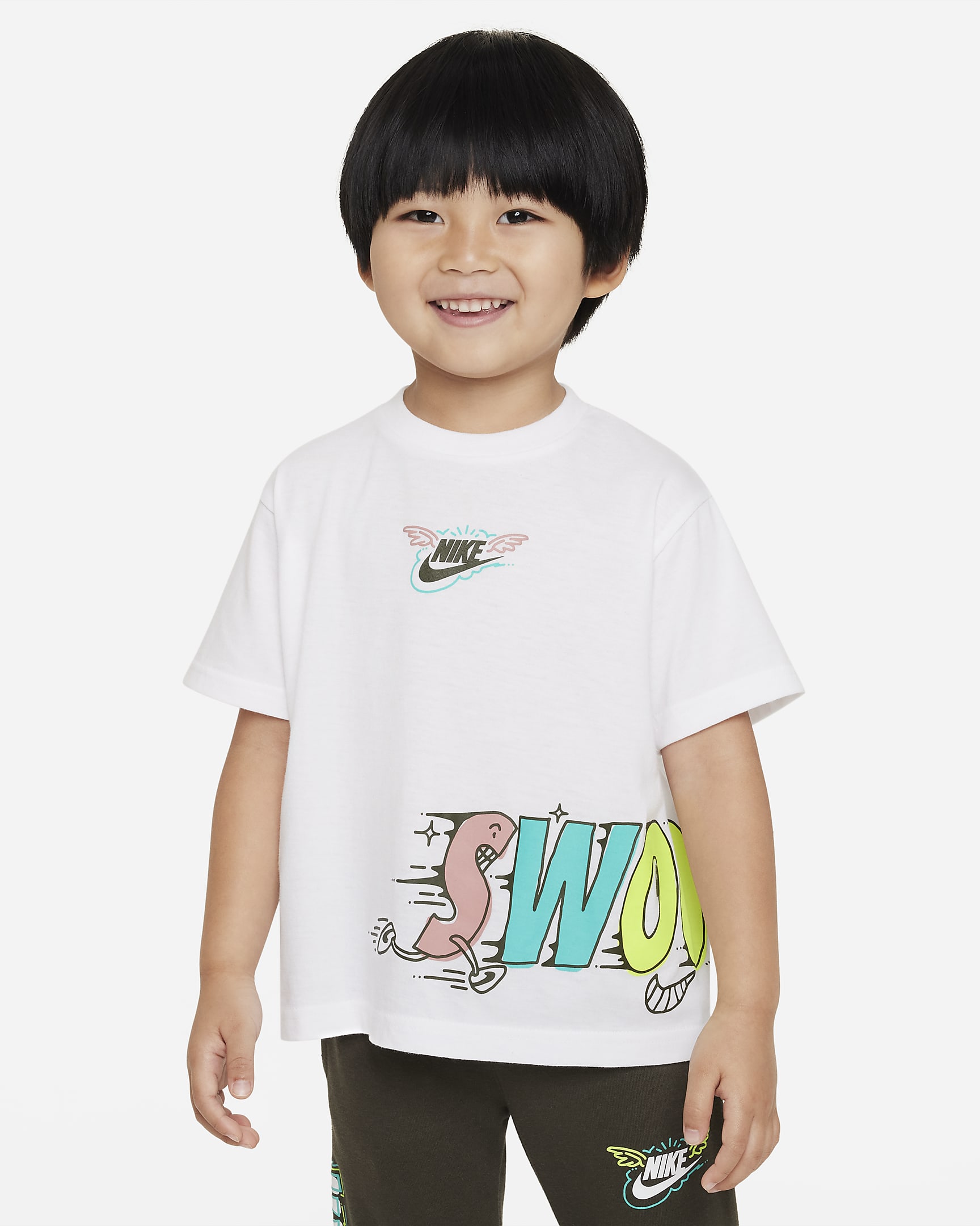 ナイキ スポーツウェア "Art of Play" リラックス グラフィック Tシャツ ベビー Tシャツ - ホワイト