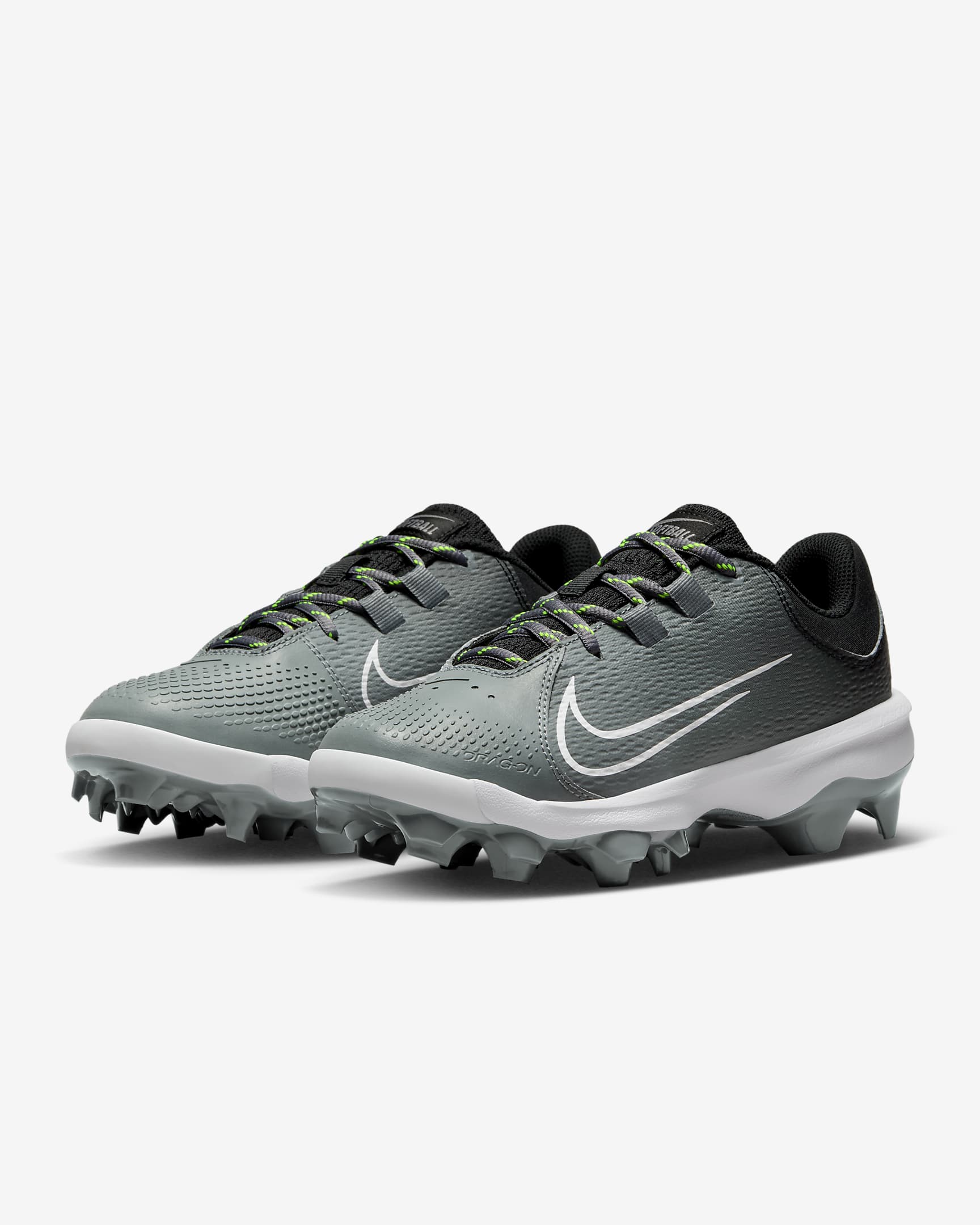 Nike Hyperdiamond 4 Pro MCS Women's Softball Cleats - Black/Cool Grey/Volt/White