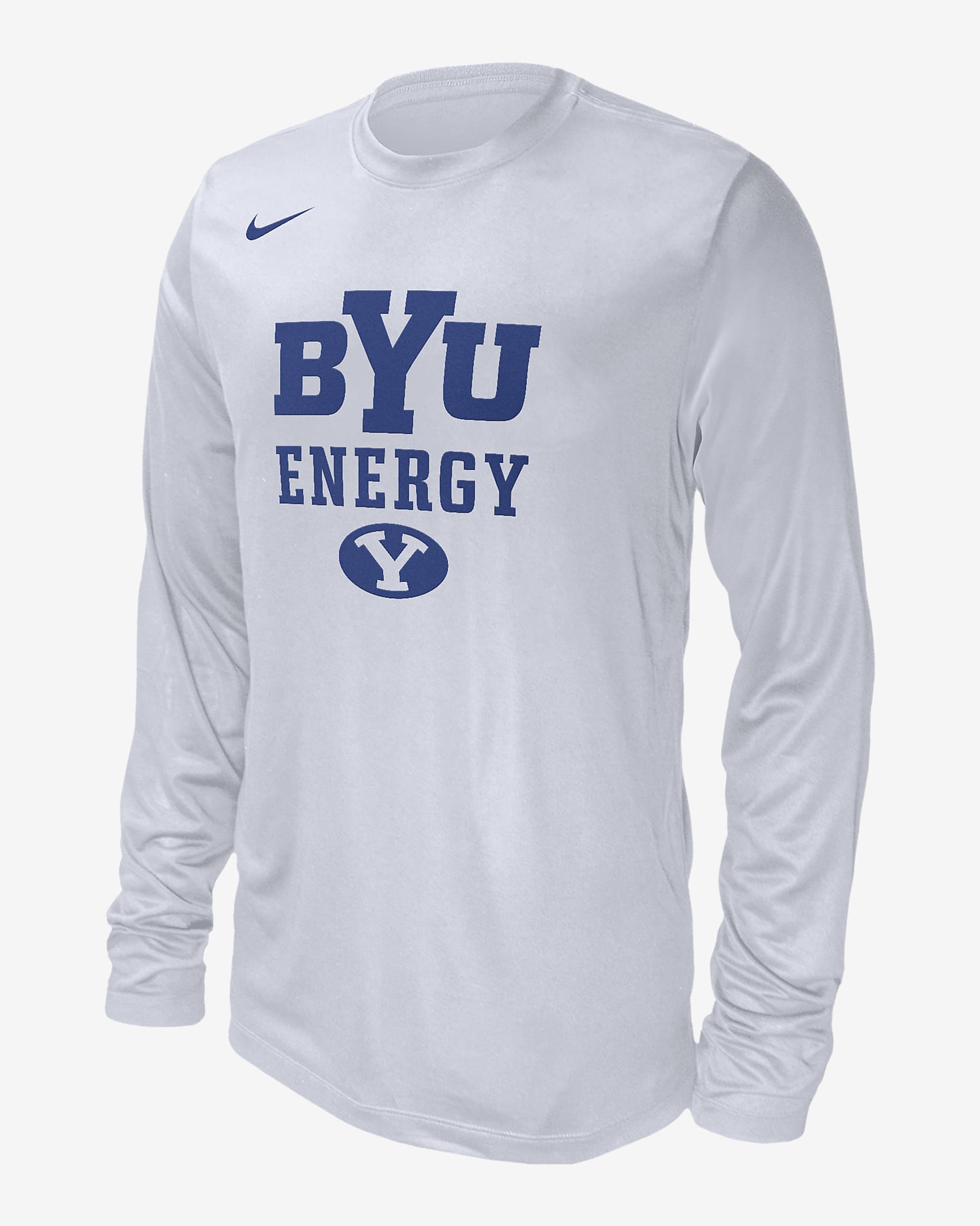 BYU Men's Nike College Long-Sleeve T-Shirt - White