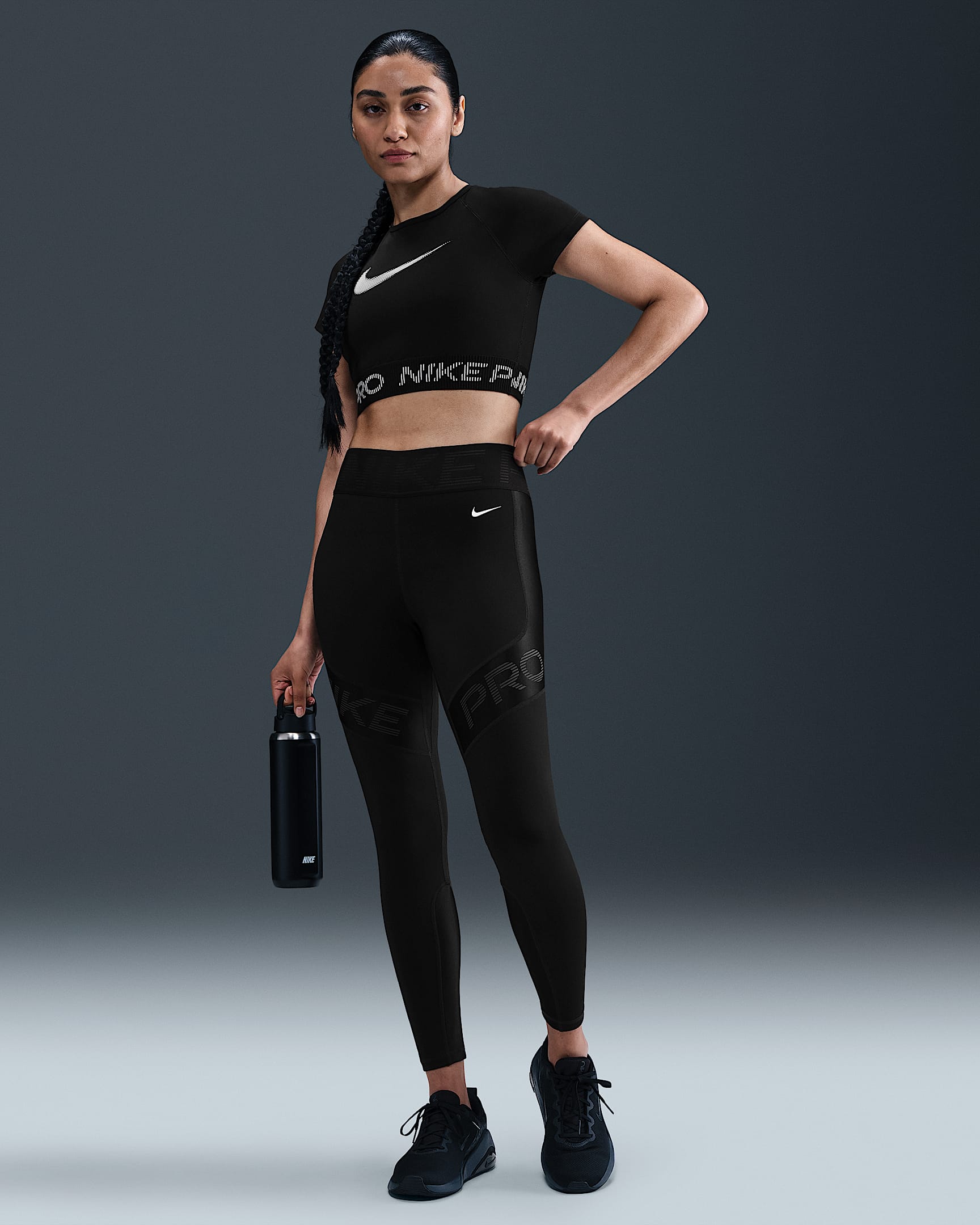 Nike Pro Sculpt Women's High-Waisted 7/8 Leggings - Black/Anthracite/White