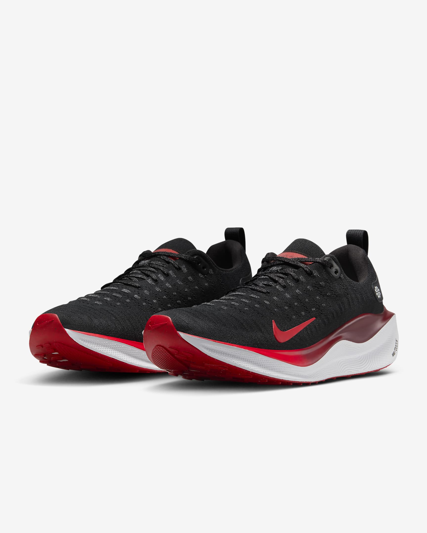 Nike InfinityRN 4 Men's Road Running Shoes - Black/Team Red/White/Fire Red