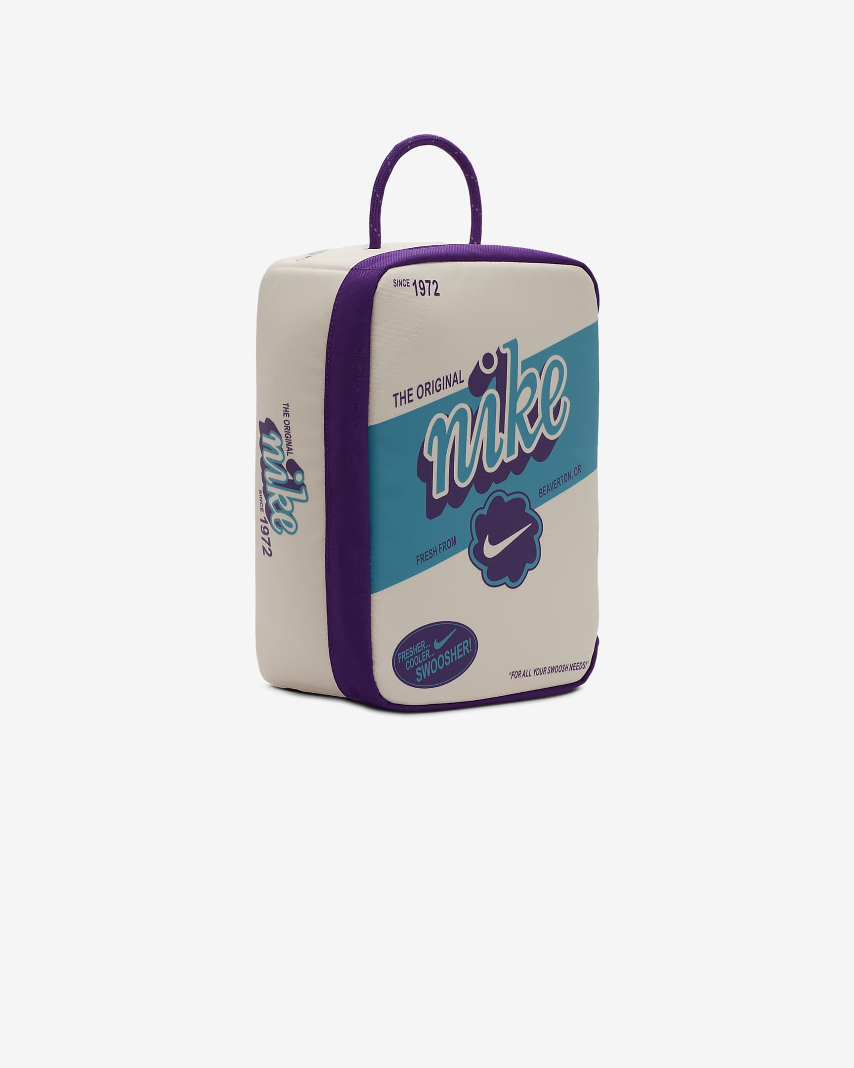 Nike Shoe Box Bag (Small, 8L) - Guava Ice/Disco Purple/Teal Nebula