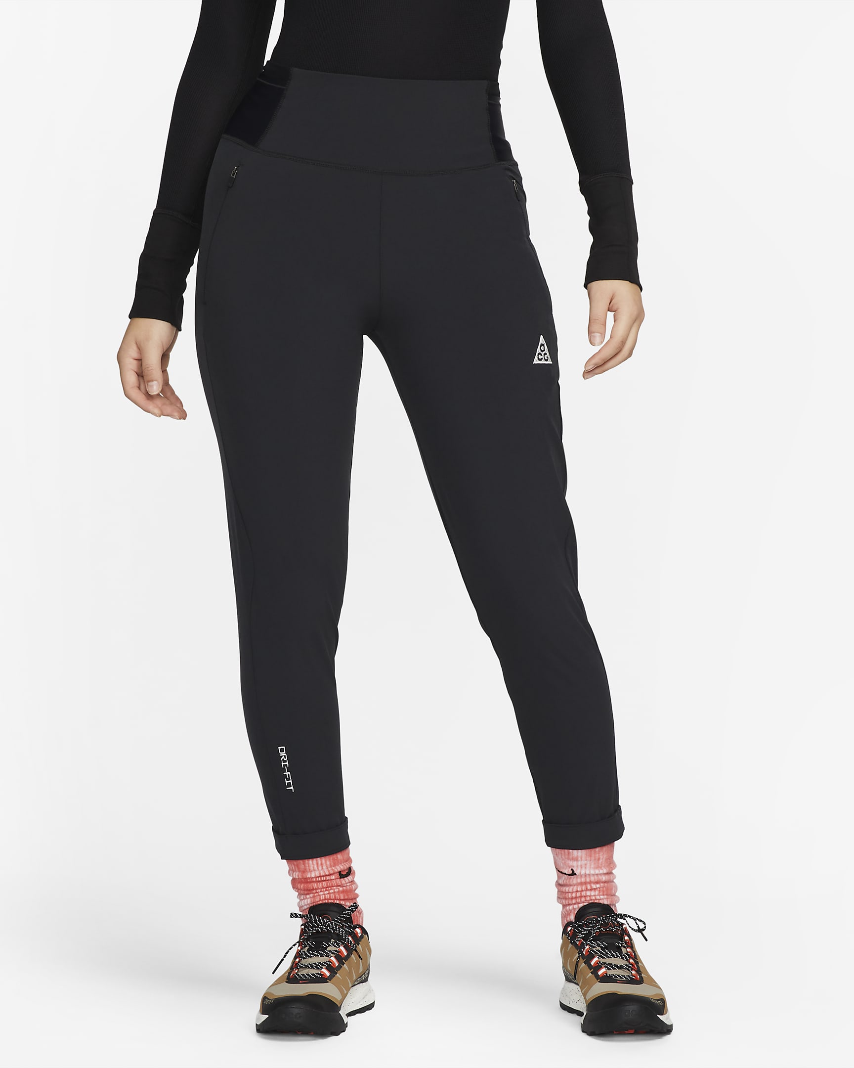 Nike ACG Dri-FIT 'New Sands' Women's High-Waisted Trousers - Black/Summit White