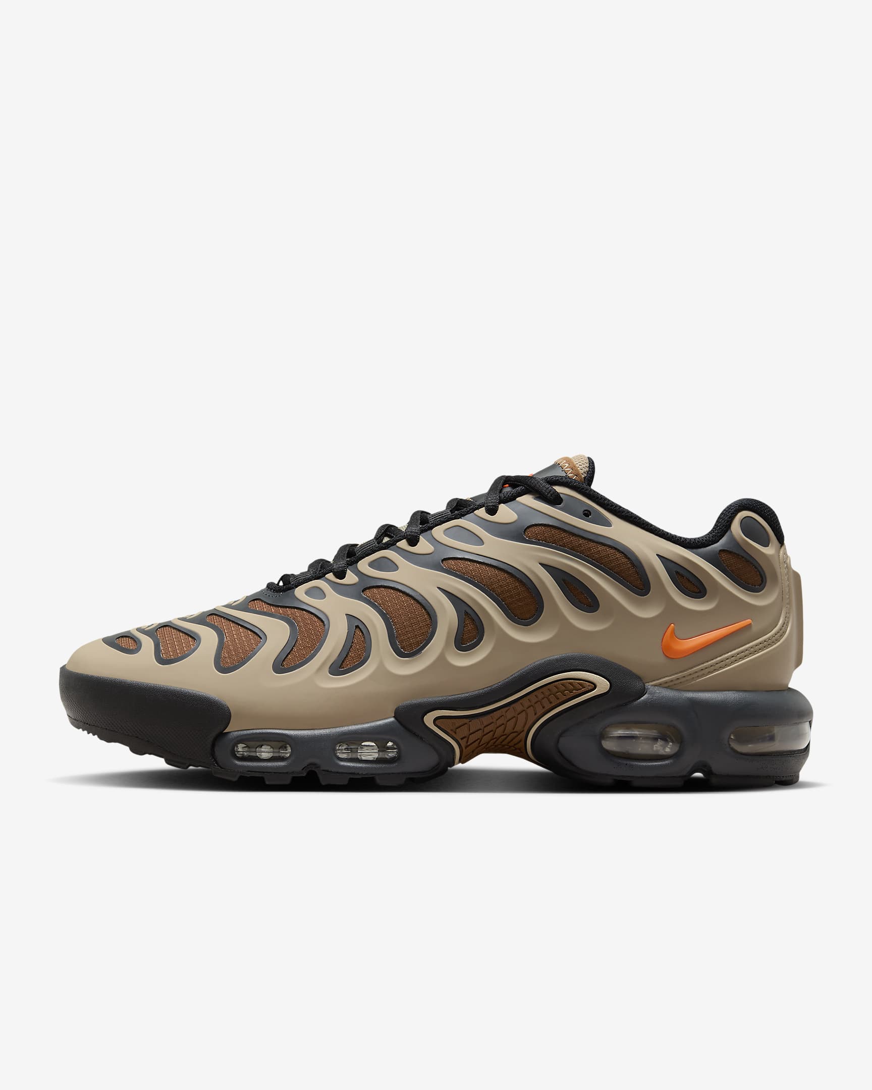 Pánské zimní boty Nike Air Max Plus Drift - Khaki/Dark Smoke Grey/Sanddrift/Hyper Crimson