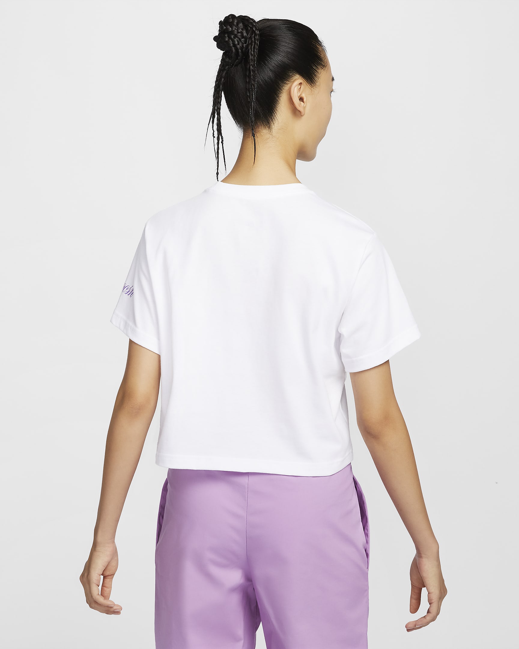 Nike Sportswear Women's Loose Short-Sleeve Cropped T-Shirt - White