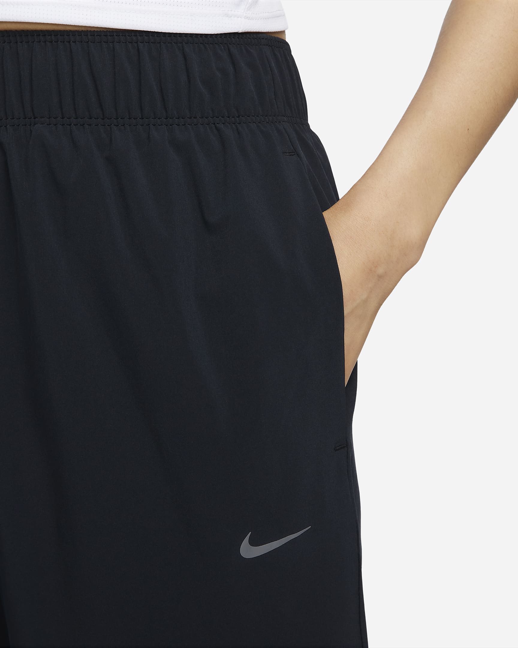 Nike Dri-FIT Fast Women's Mid-Rise 7/8 Running Trousers - Black