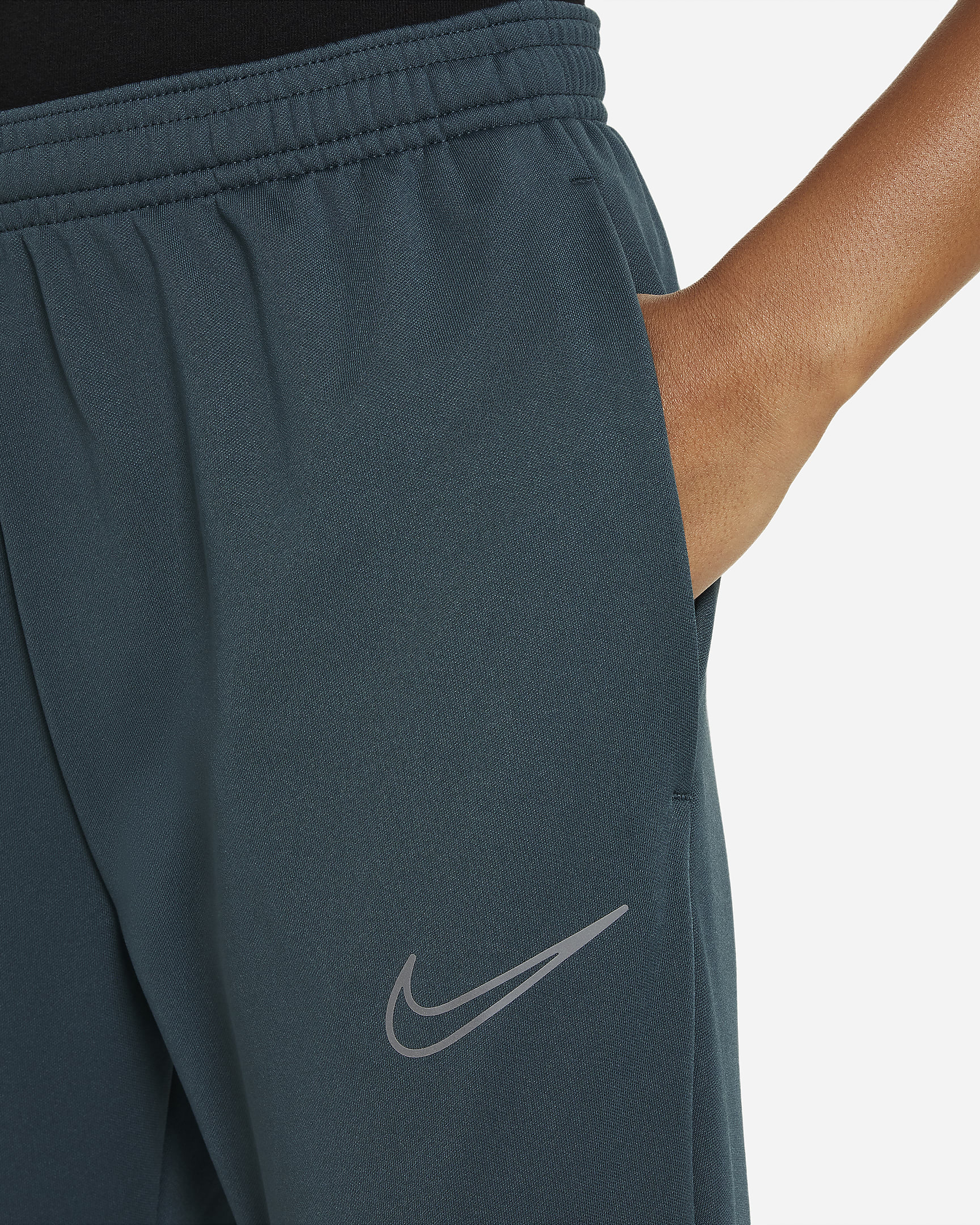 Pantalon de foot Nike Therma-FIT Academy pour ado - Deep Jungle/Noir