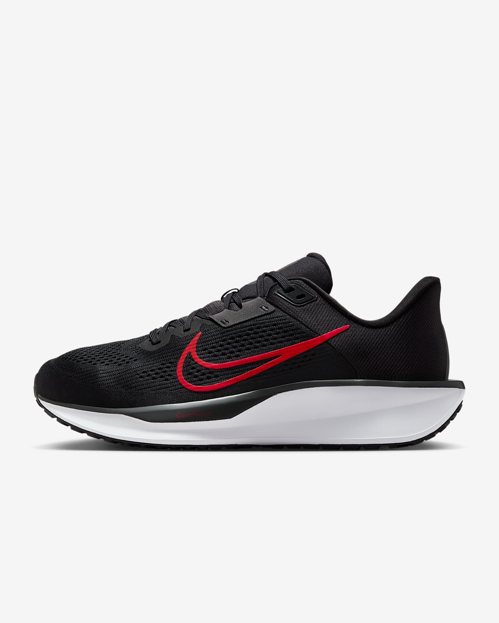 รองเท้าวิ่งโร้ดรันนิ่งผู้ชาย Nike Quest 6 - ดำ/ขาว/University Red