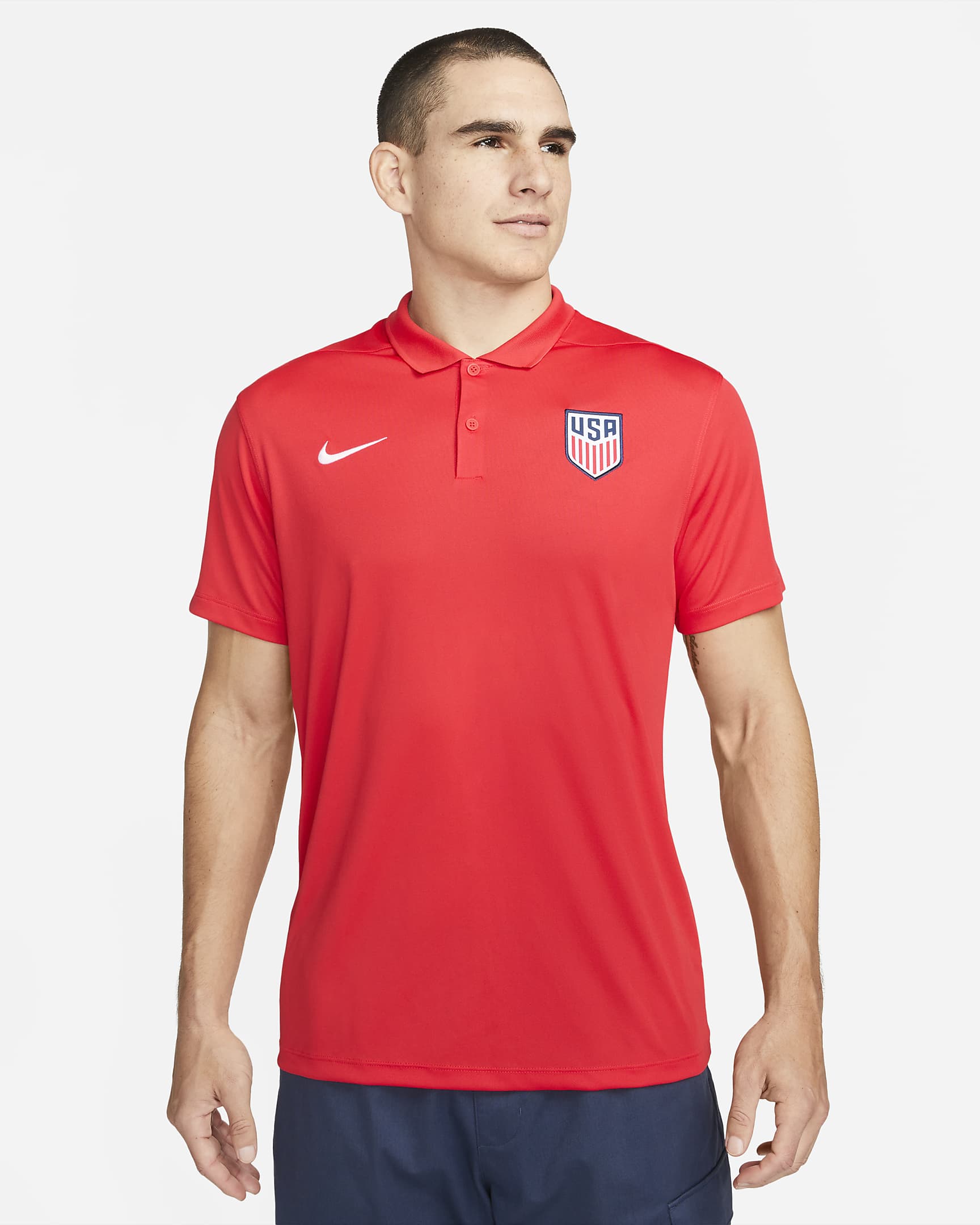 U.S. Victory Men's Nike DriFIT Soccer Polo.