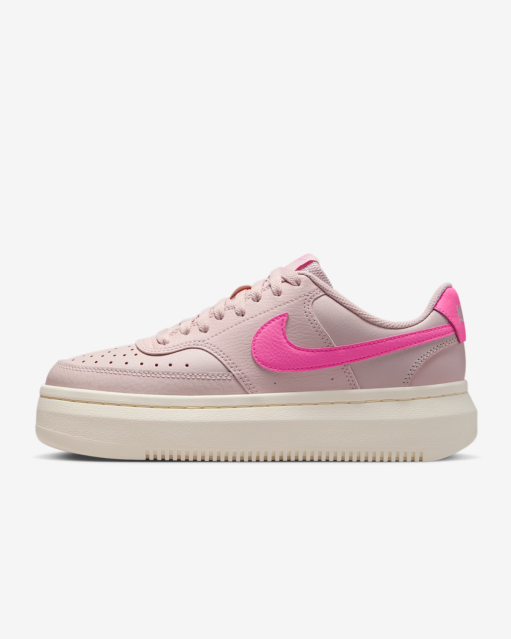 Tenis para mujer Nike Court Vision Alta - Rojo sedimento/Marfil pálido/Hechizo rosa