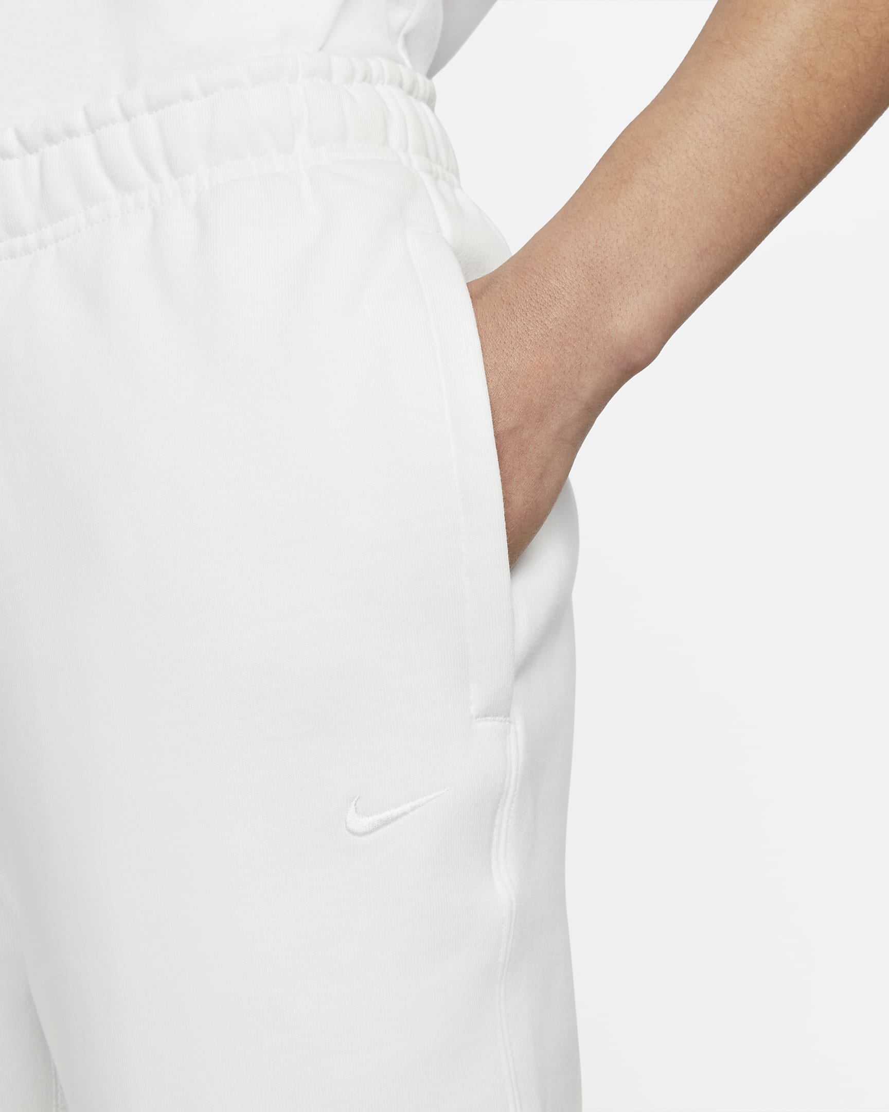 Nike Solo Swoosh Fleece-Hose für Damen - Summit White/Weiß