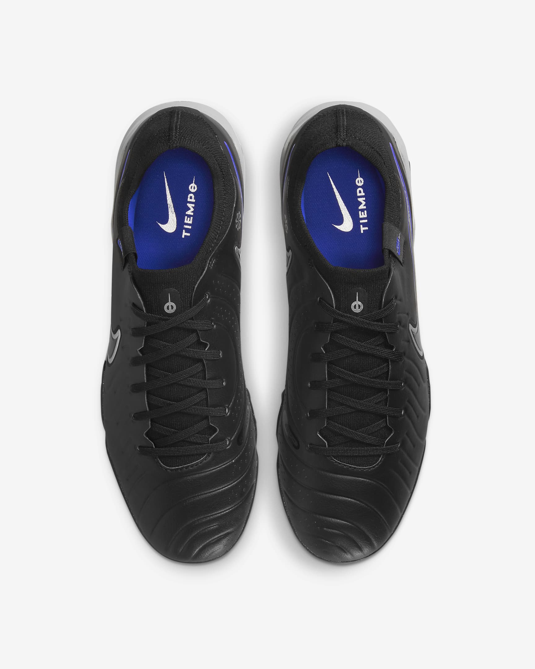 Nike Tiempo Legend 10 Pro Turf Low-Top Soccer Shoes - Black/Hyper Royal/Chrome