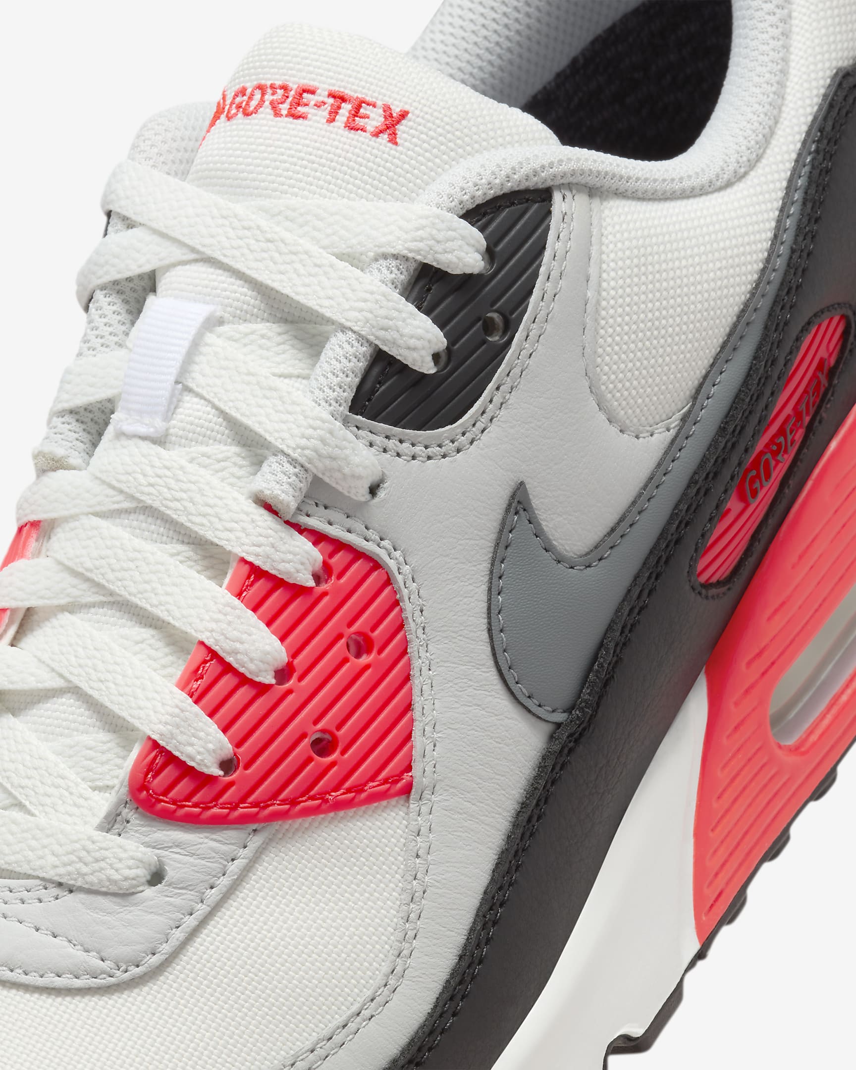 Nike Air Max 90 GORE-TEX Men's Winterized Shoes - Summit White/Bright Crimson/Black/Cool Grey