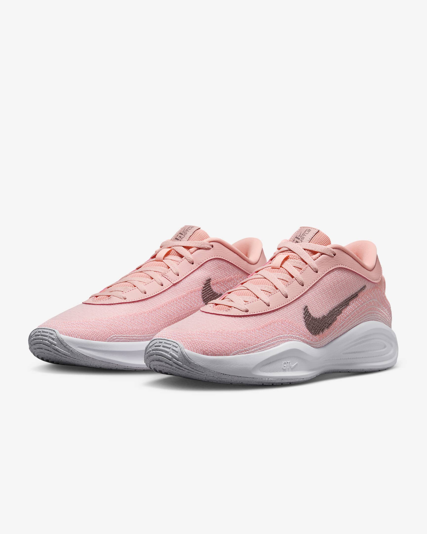 G.T. Hustle Academy basketbalschoenen - Pink Tint/Wit/Platinum Tint/Taupe Grey