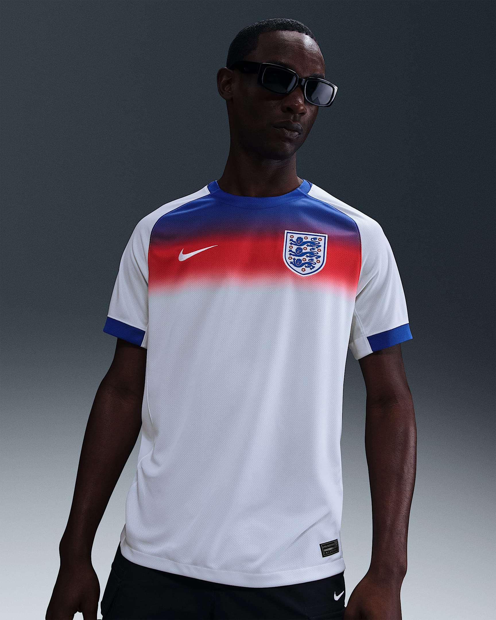 England 2025 Stadium Home (Women's Team) Men's Nike Dri-FIT Football Replica Shirt - Hyper Royal/White/White