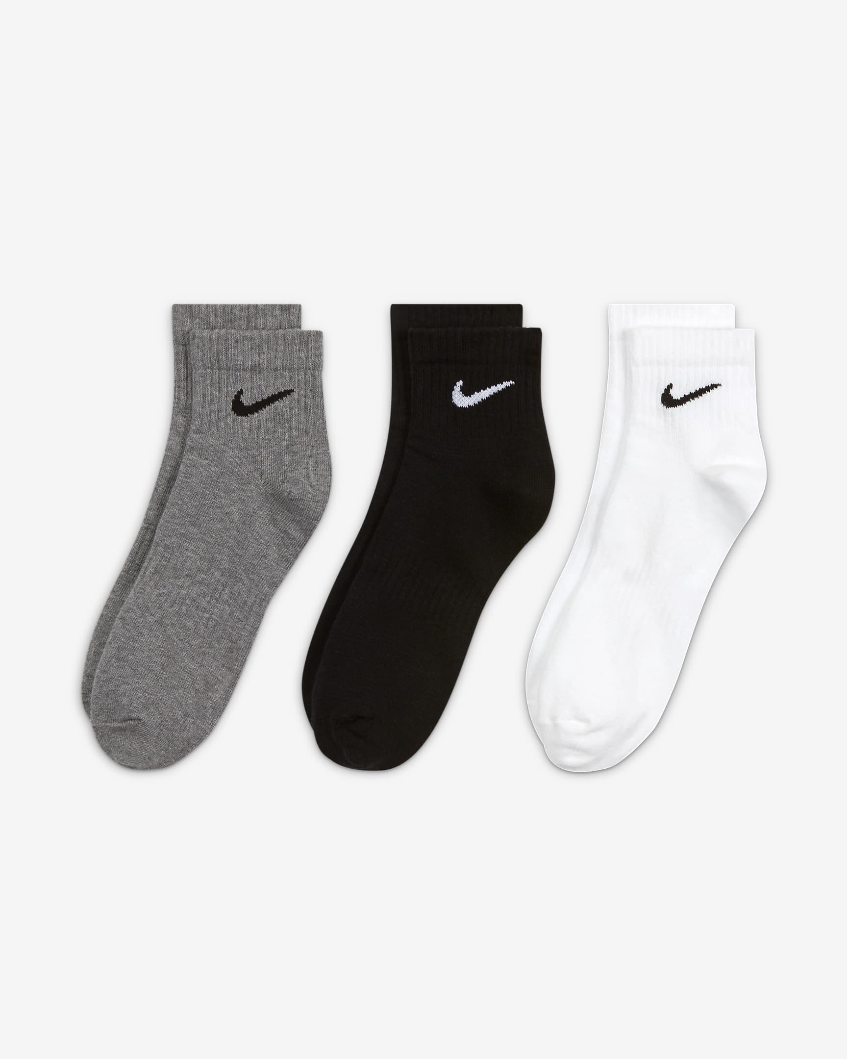 Meias de treino pelo tornozelo Nike Everyday Lightweight (3 pares) - Multicolor