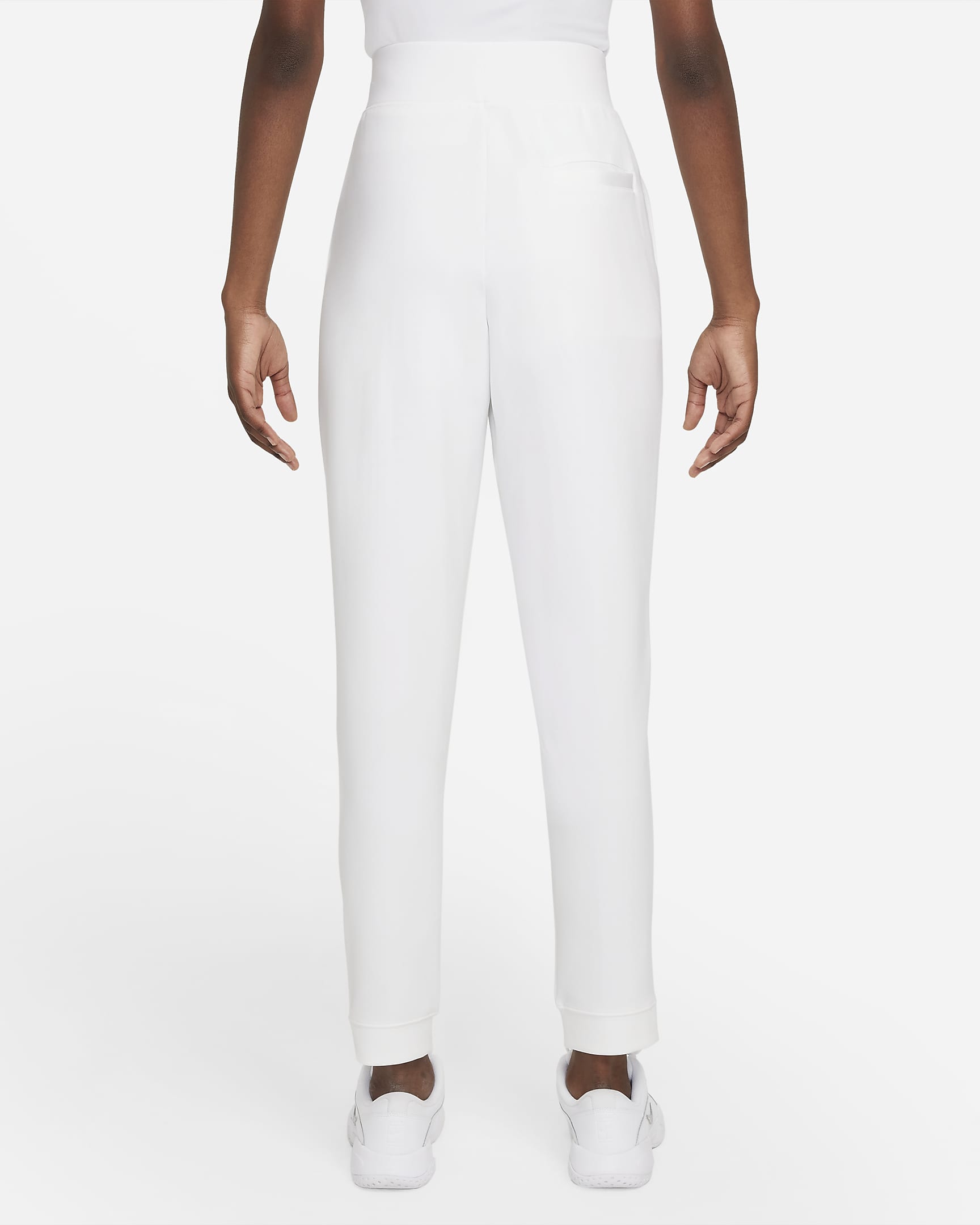 NikeCourt Dri-FIT Women's Knit Tennis Trousers - White