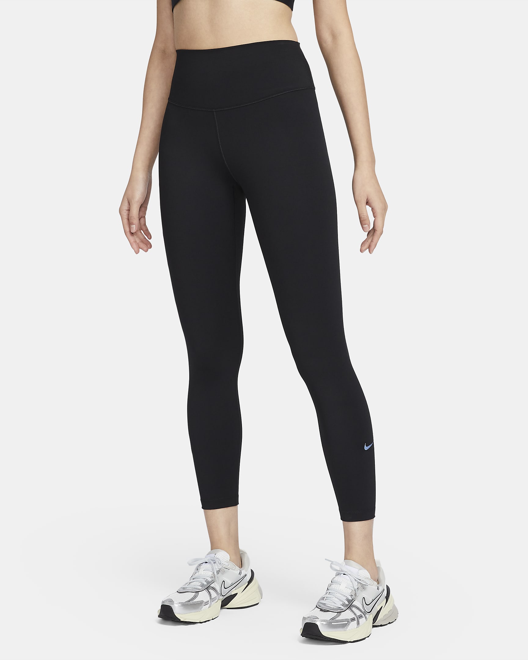 Nike One Women's High-Waisted 7/8 Leggings - Black/Black