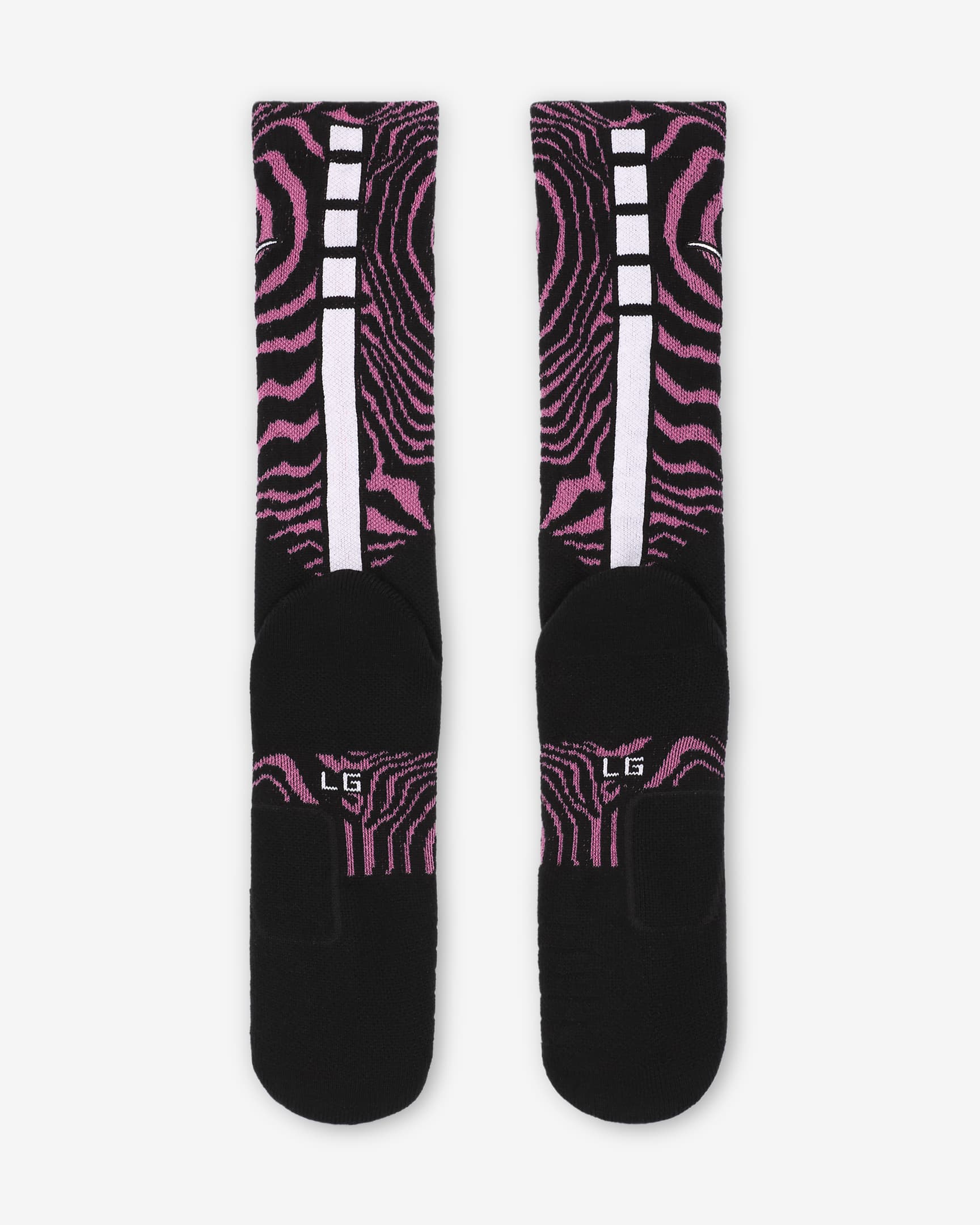 Nike Elite Basketball Crew Socks (1 Pair) - Hyper Pink/Black/White