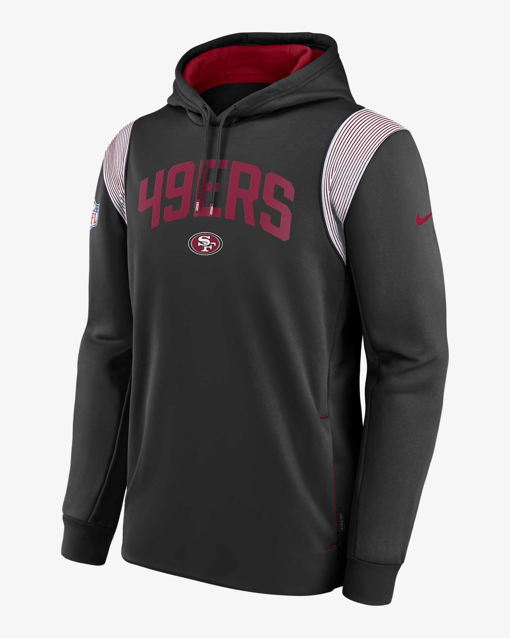 Nike Therma Athletic Stack (NFL San Francisco 49ers) Men's Pullover ...