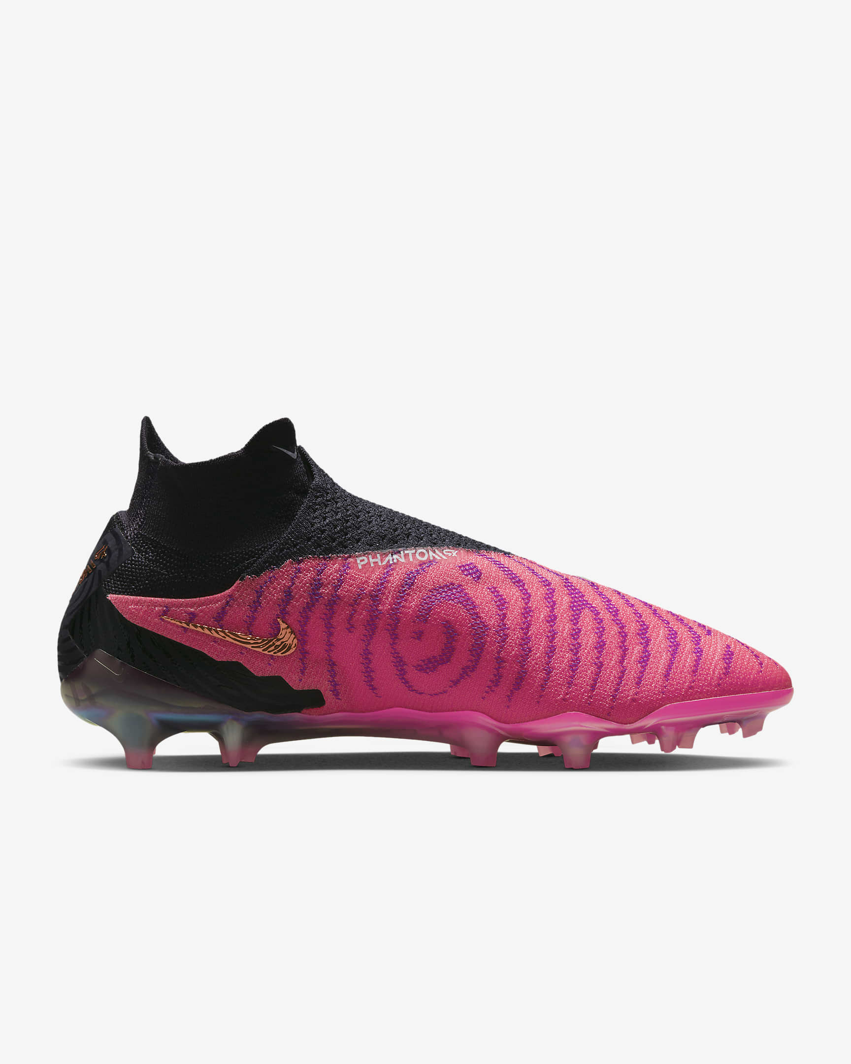 Nike Phantom GX Elite Firm-Ground High-Top Football Boot - Hyper Pink/White