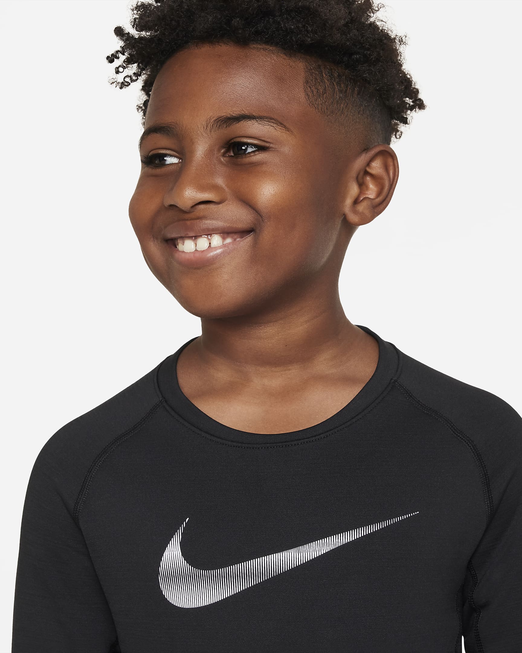 Nike Pro Warm Older Kids' (Boys') Long-Sleeve Top. Nike UK