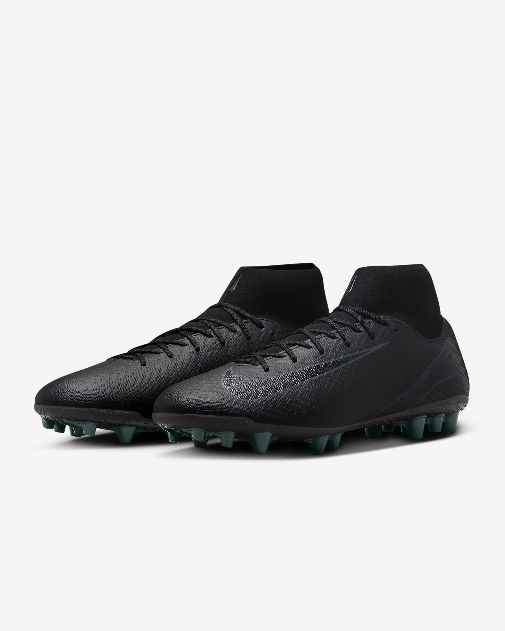 Nike Mercurial Superfly 10 Academy AG magasszárú futballcipő - Fekete/Deep Jungle/Fekete