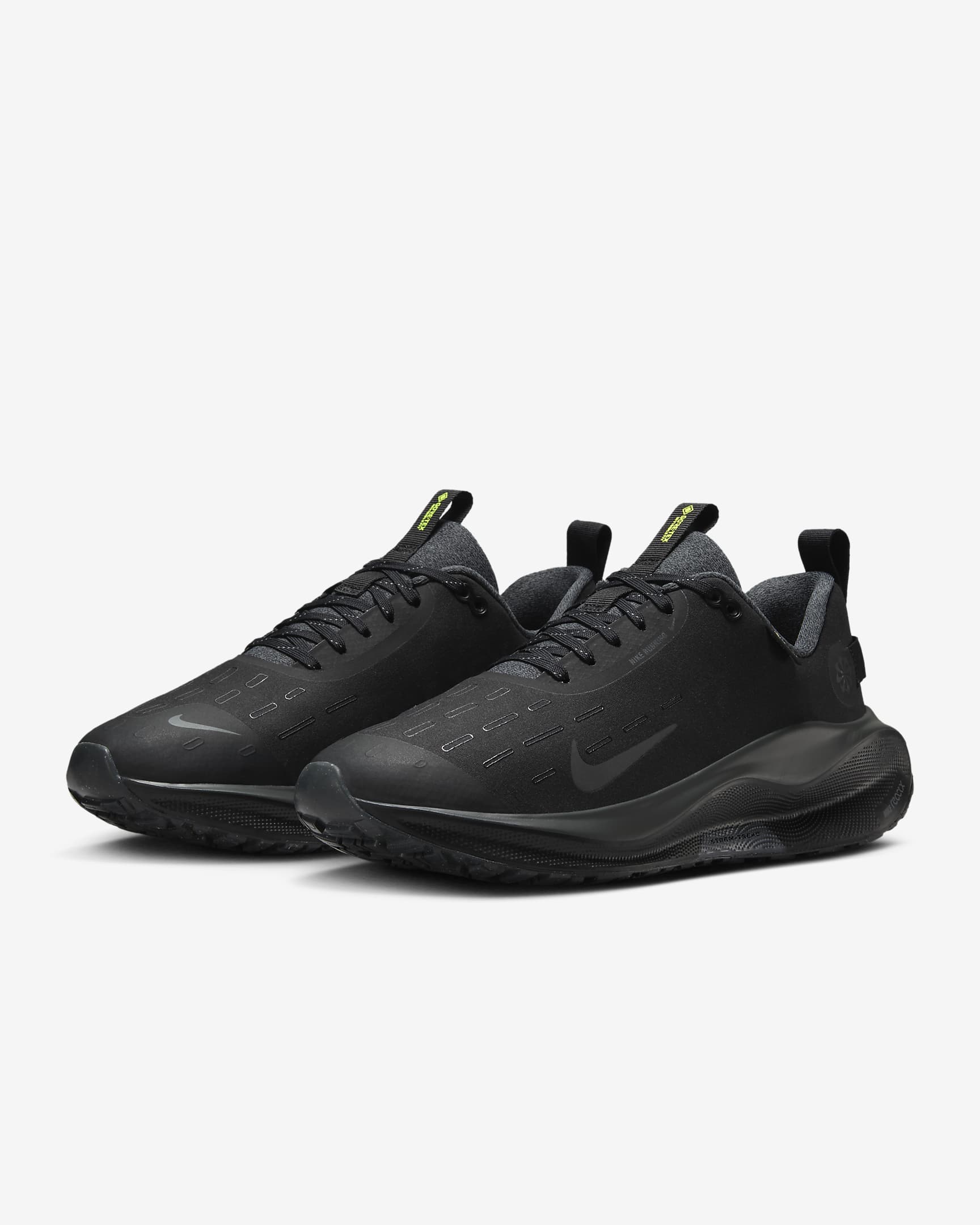 Tenis de correr en pavimento impermeable para mujer Nike InfinityRN 4 GORE-TEX - Negro/Volt/Gris oscuro/Antracita