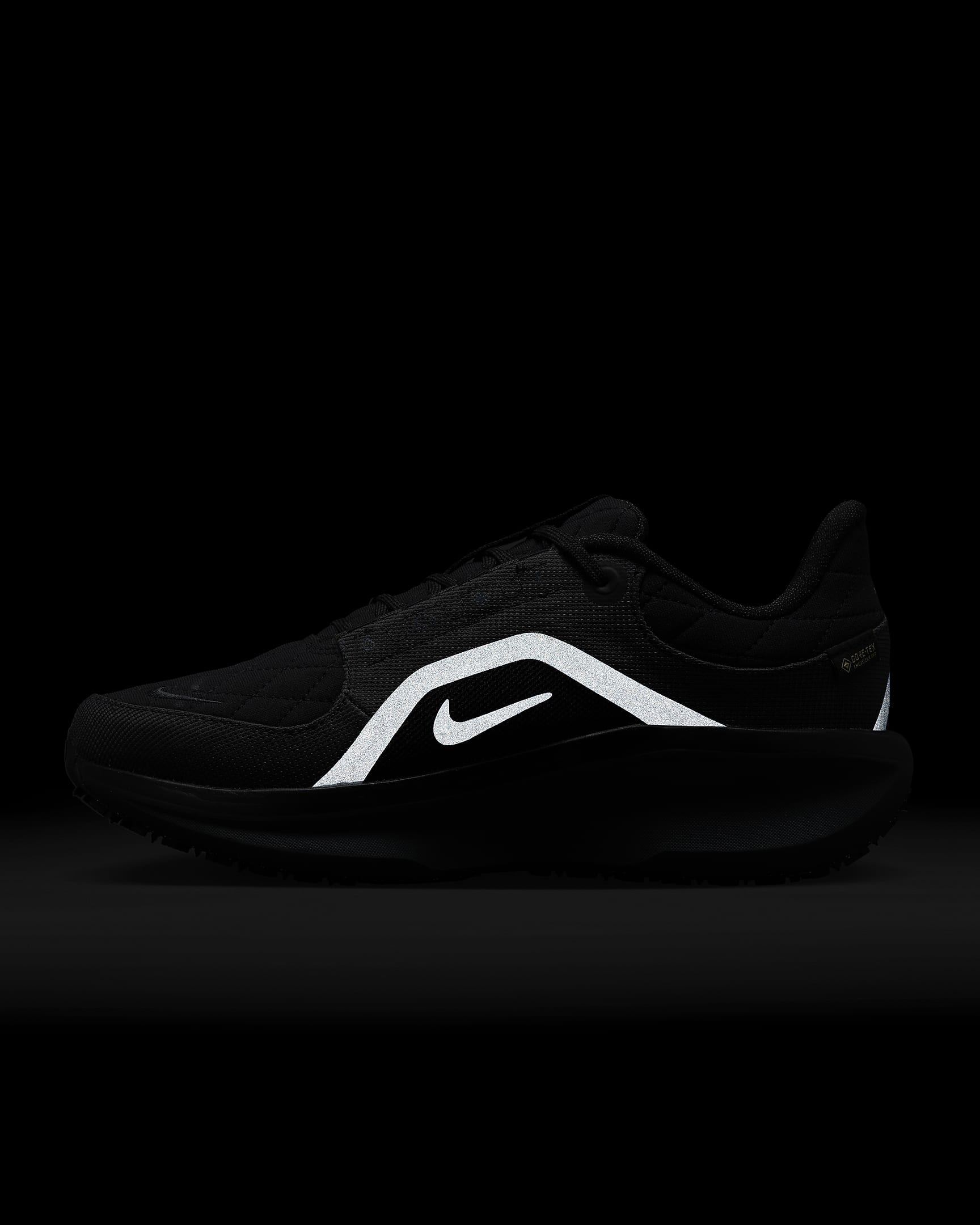 Damskie wodoszczelne buty do biegania po asfalcie Nike Winflo 11 GORE-TEX - Czerń/Anthracite/Czerń