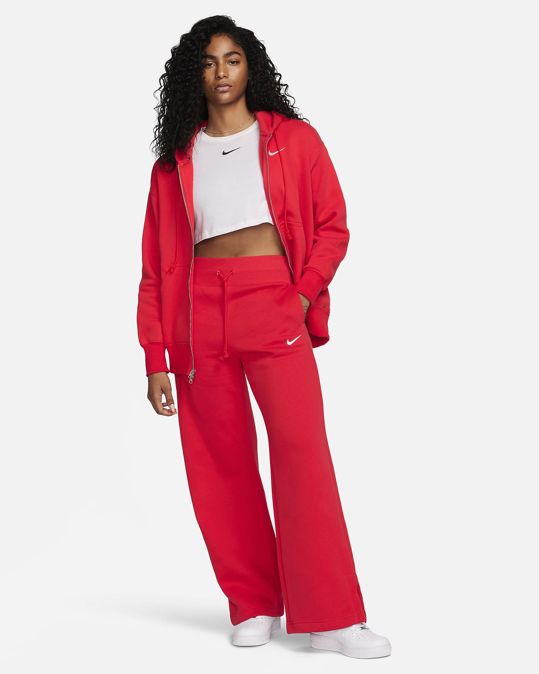 Nike Women's Oversized Phoenix Fleece Full-Zip Hoodie Hoodies