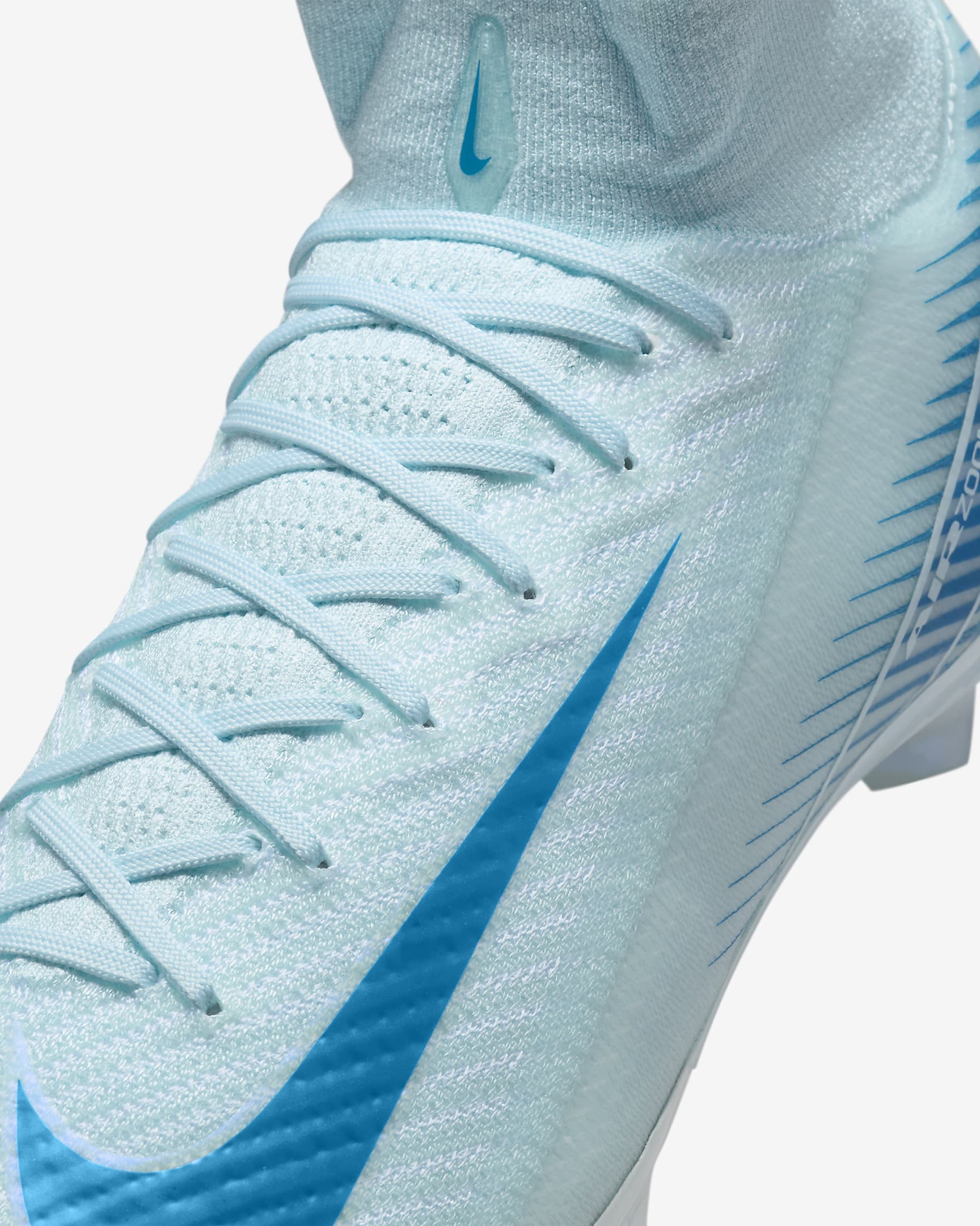 Nike Mercurial Superfly 10 Elite FG fotballsko med høy profil - Glacier Blue/Blue Orbit