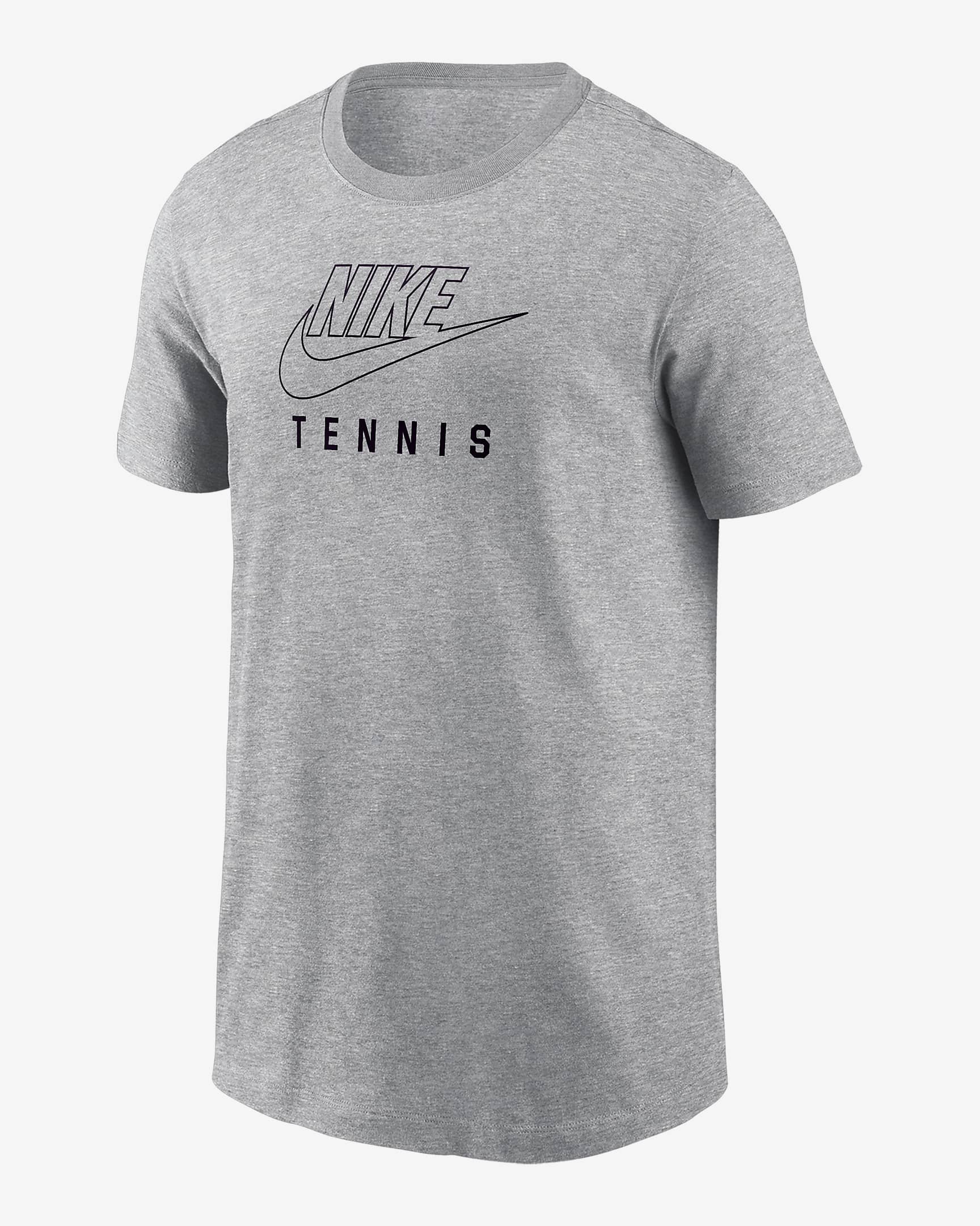 Nike Swoosh Big Kids' Tennis T-Shirt - Dark Grey Heather