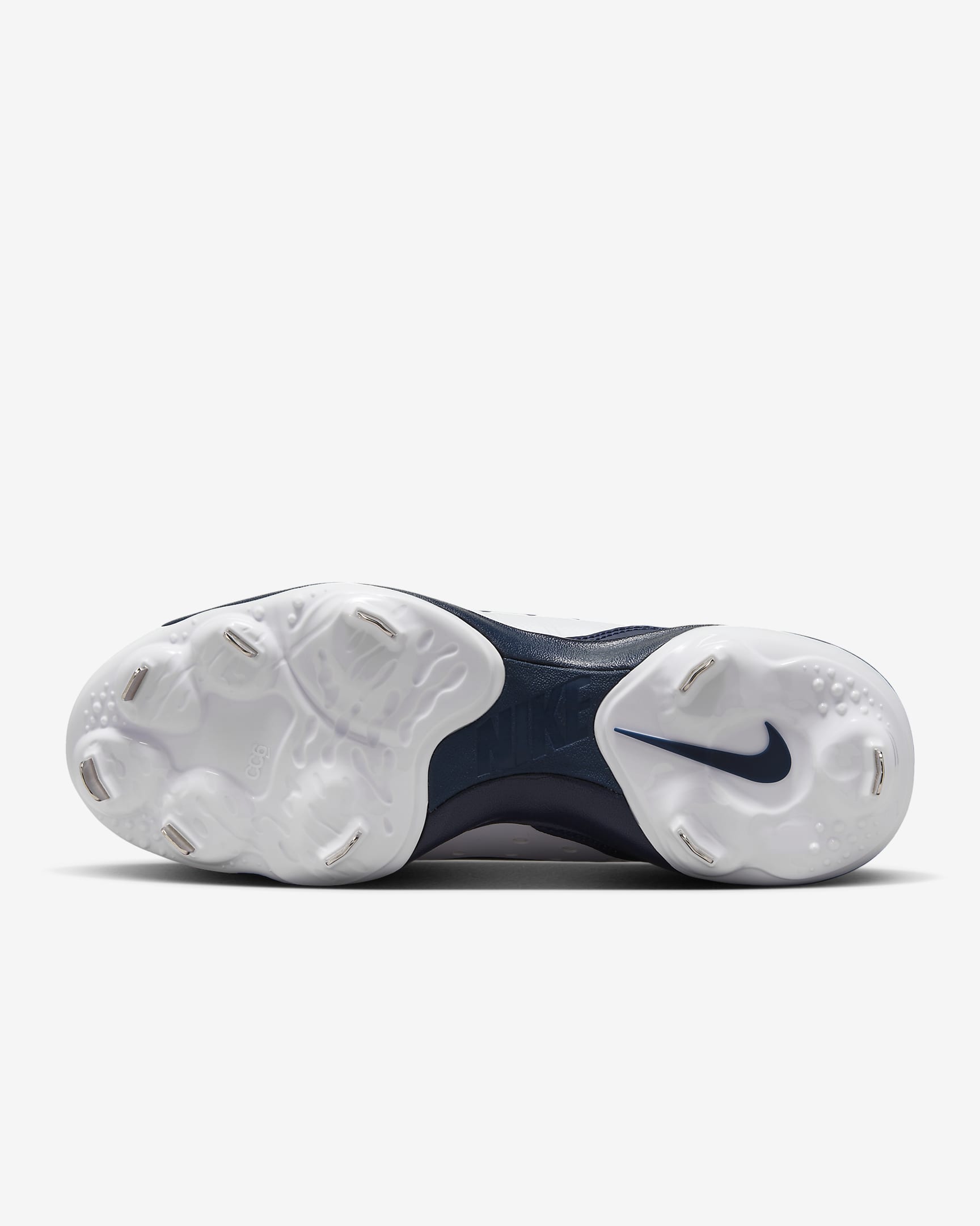 Nike Alpha Huarache Varsity 4 Low Men's Baseball Cleats - White/Pure Platinum/Black/Midnight Navy