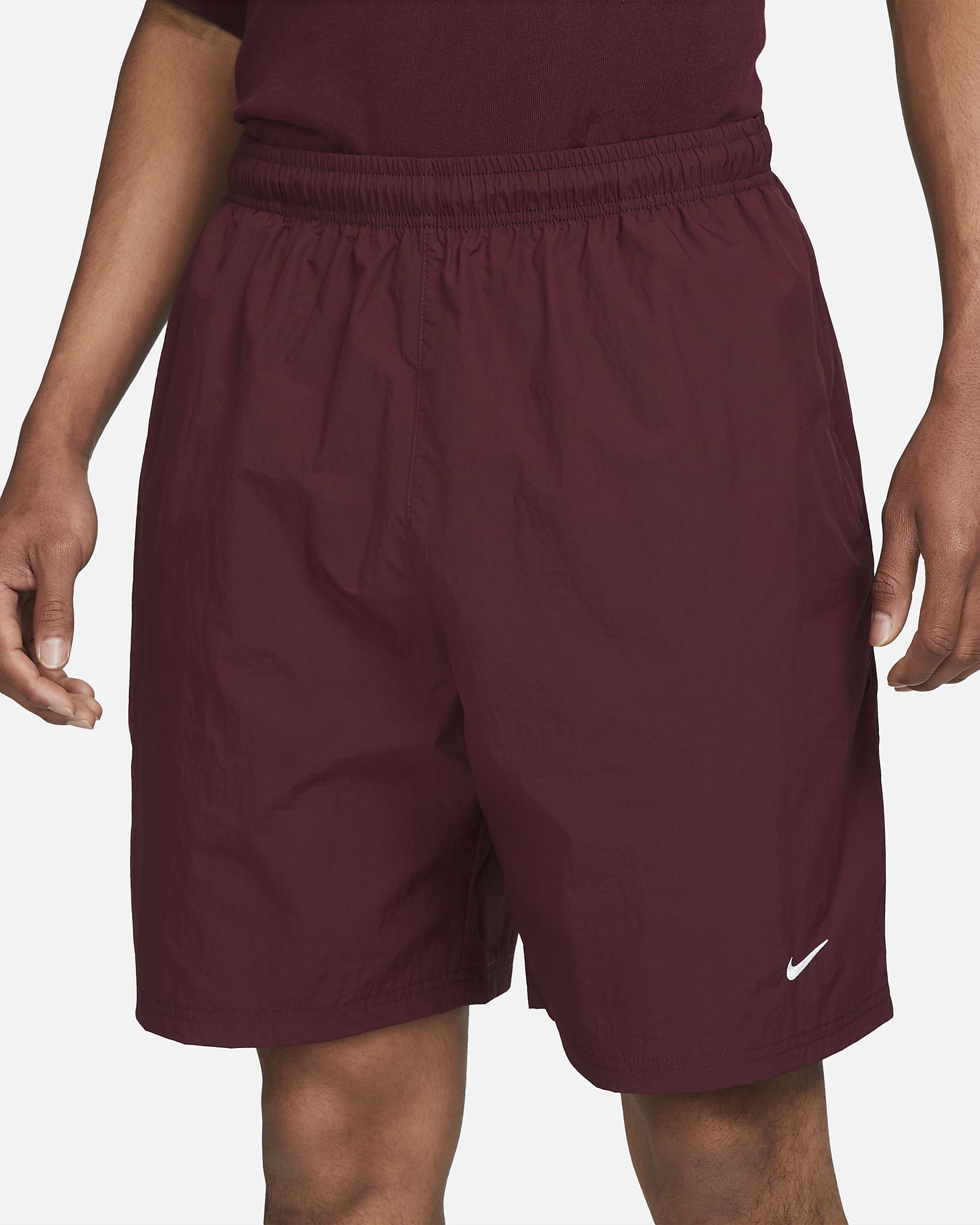nike swoosh woven shorts